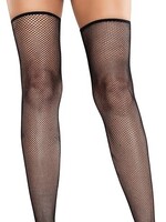 Leg Avenue Leg Avenue Fishnet Toe Loop Footless Thigh Highs - Black - O/S