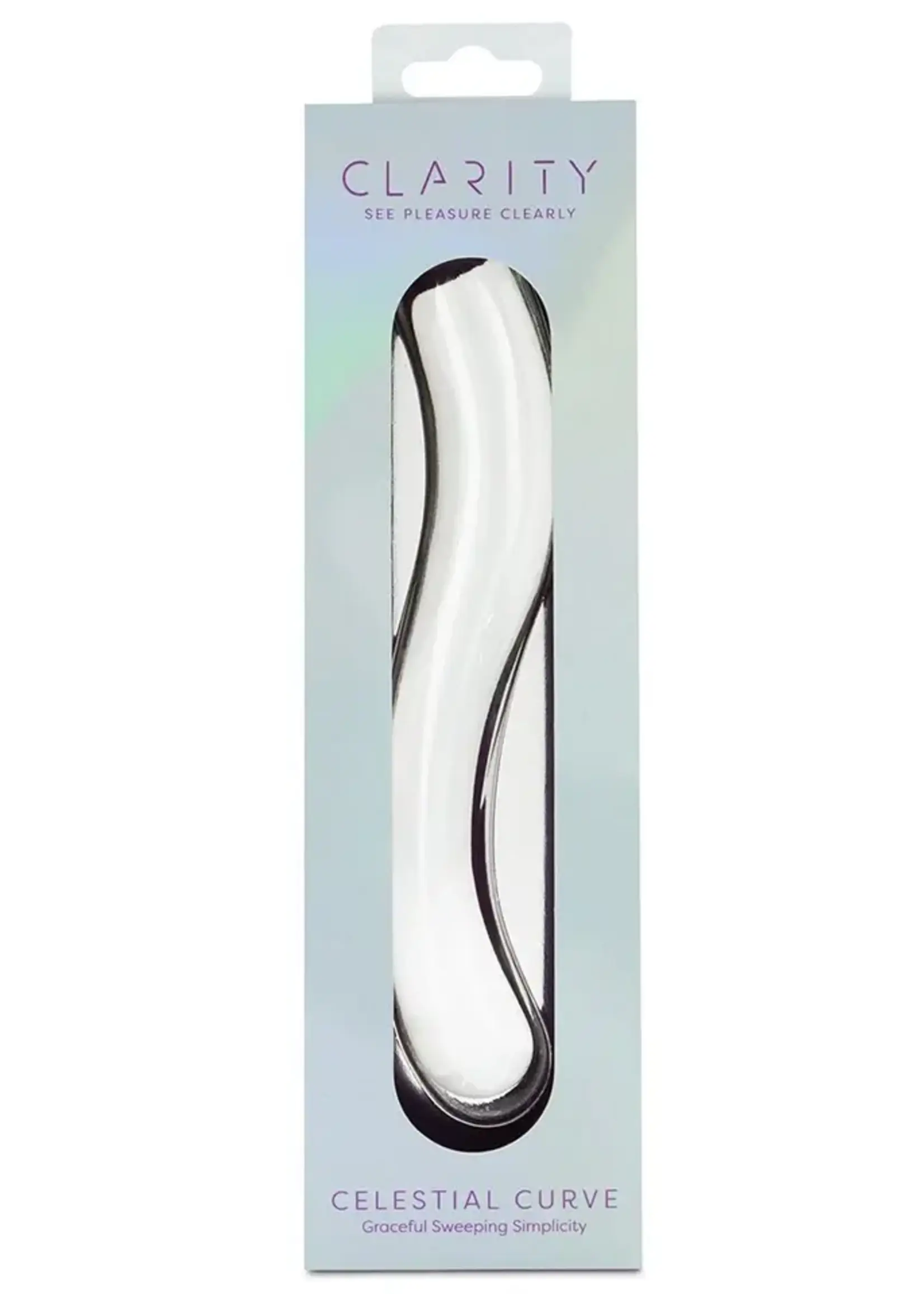 Creative Conceptions Clarity Glass Dildo Celestial Curve