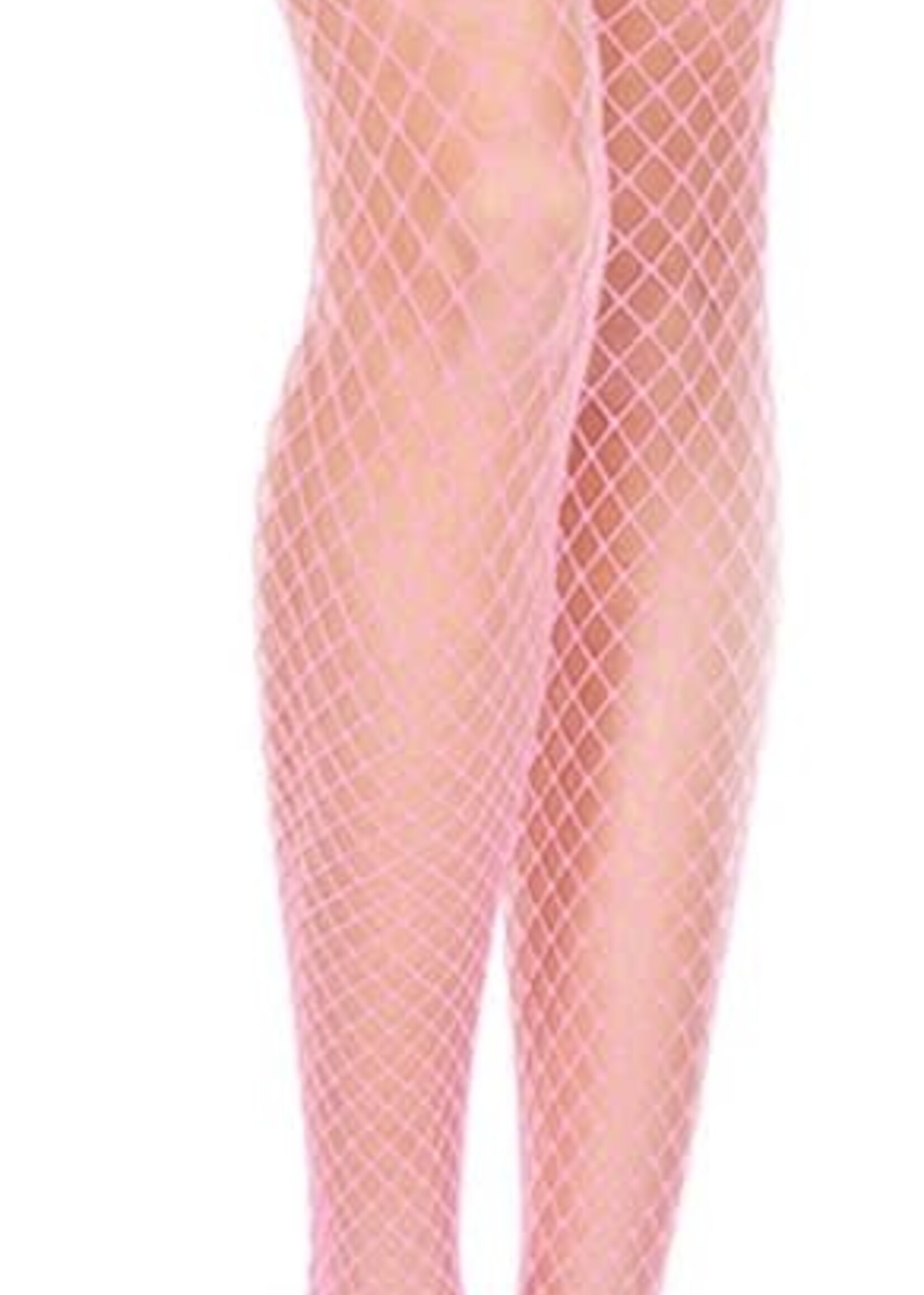 Music Legs Mini Diamon Net Spandex Stockings - Pink