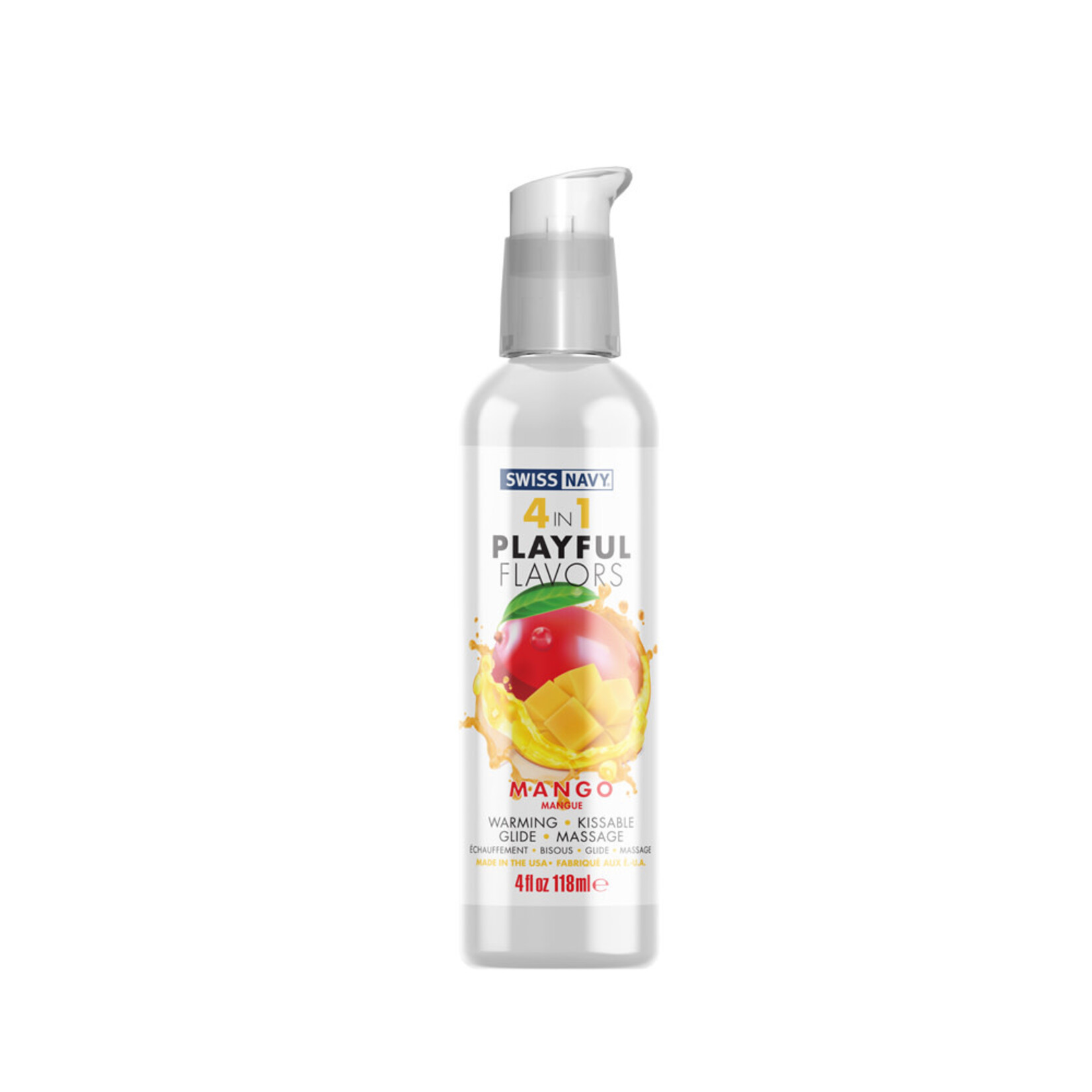 Swiss Navy Swiss Navy 4-in-1 Playful Flavors - Mango 4 Oz