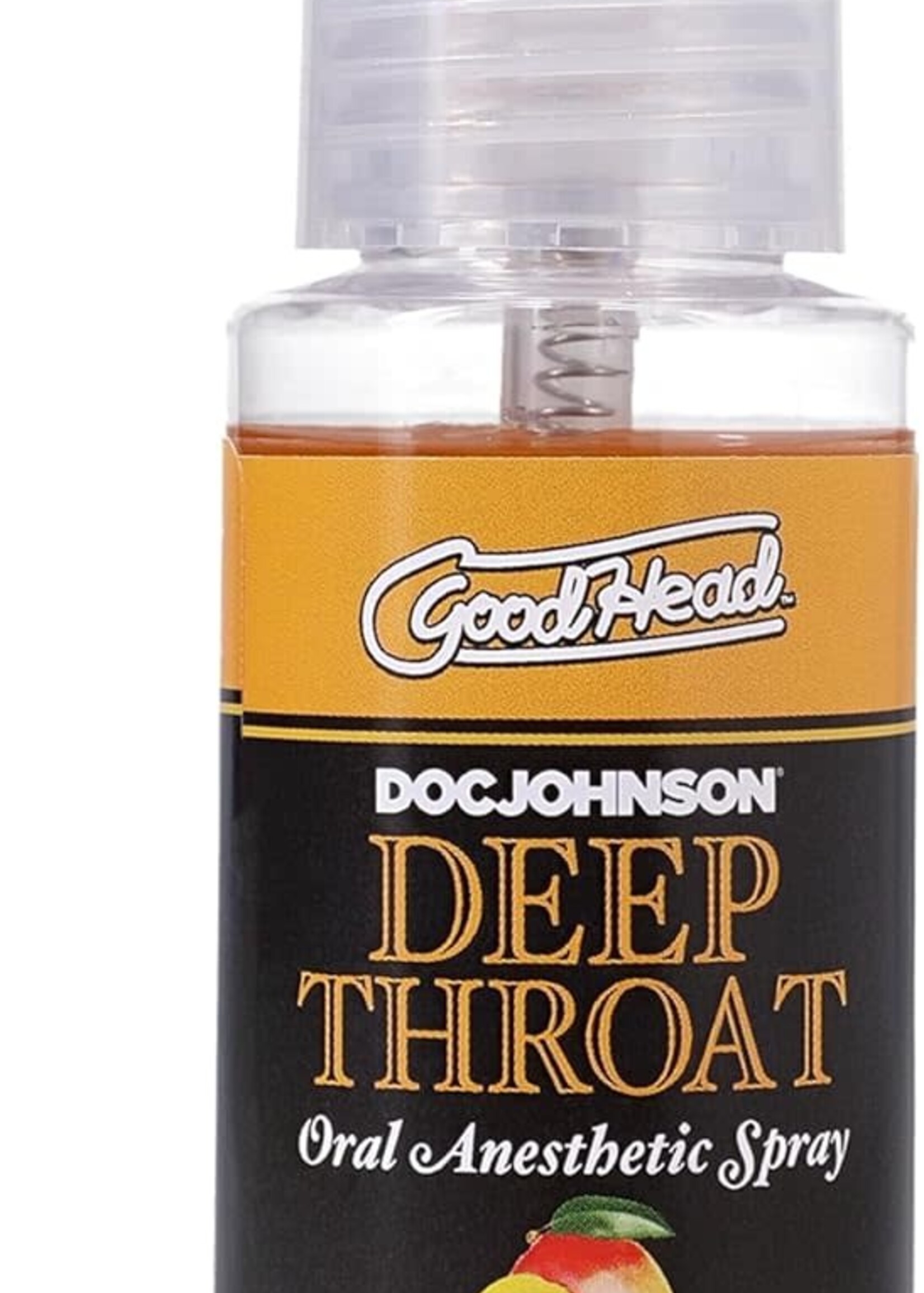 Doc Johnson Goodhead Deep Throat Spray Mango 2 Fl Oz