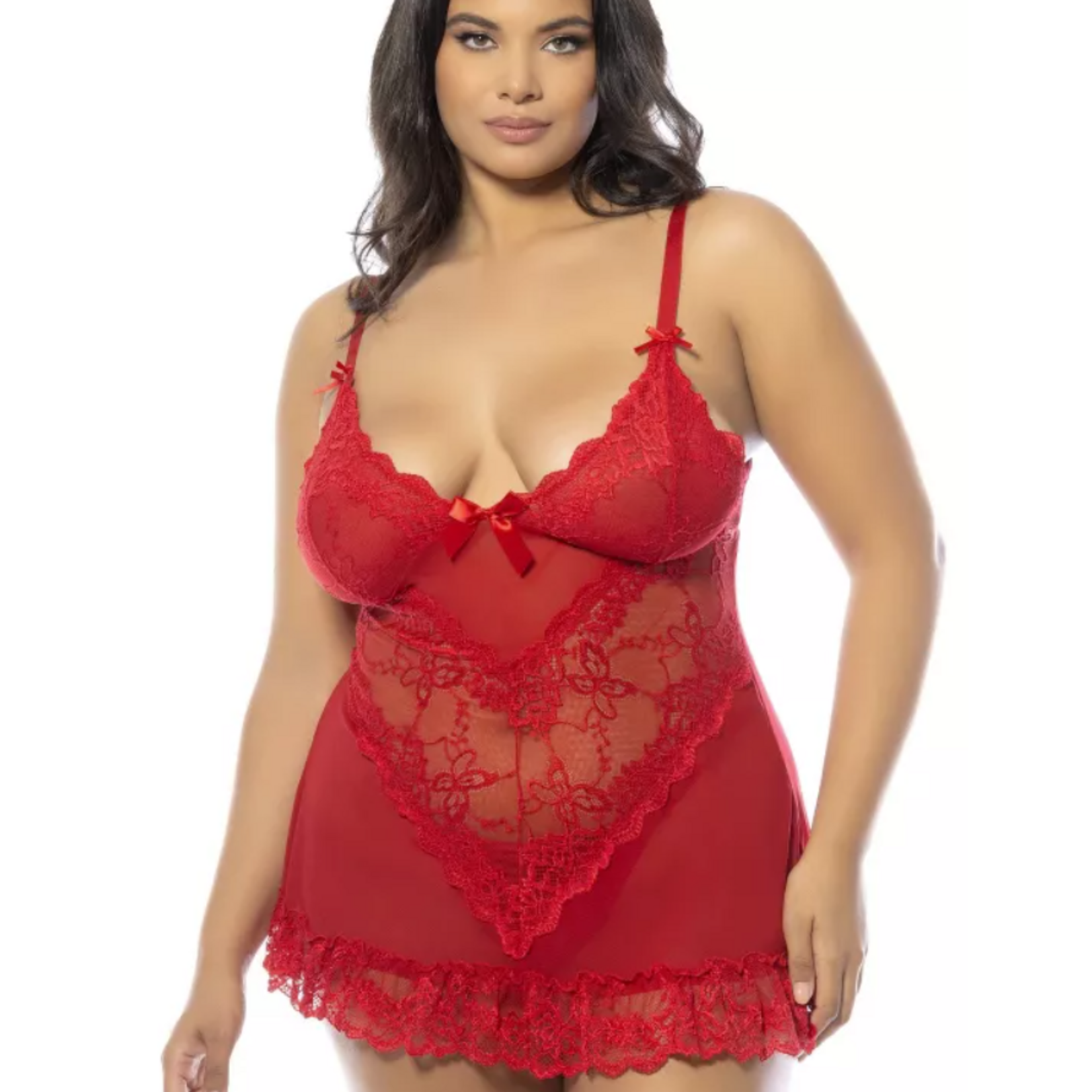 Oh La La Cheri Oh La La Cheri Valentine Babydoll - Red