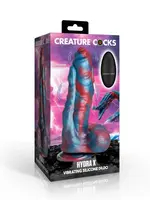 XR Brands Creature Cocks Hydra X Vibrating Silicone Dildo