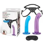 Lux Fetish 3 Pc Beginners Strap-On & Pegging Set