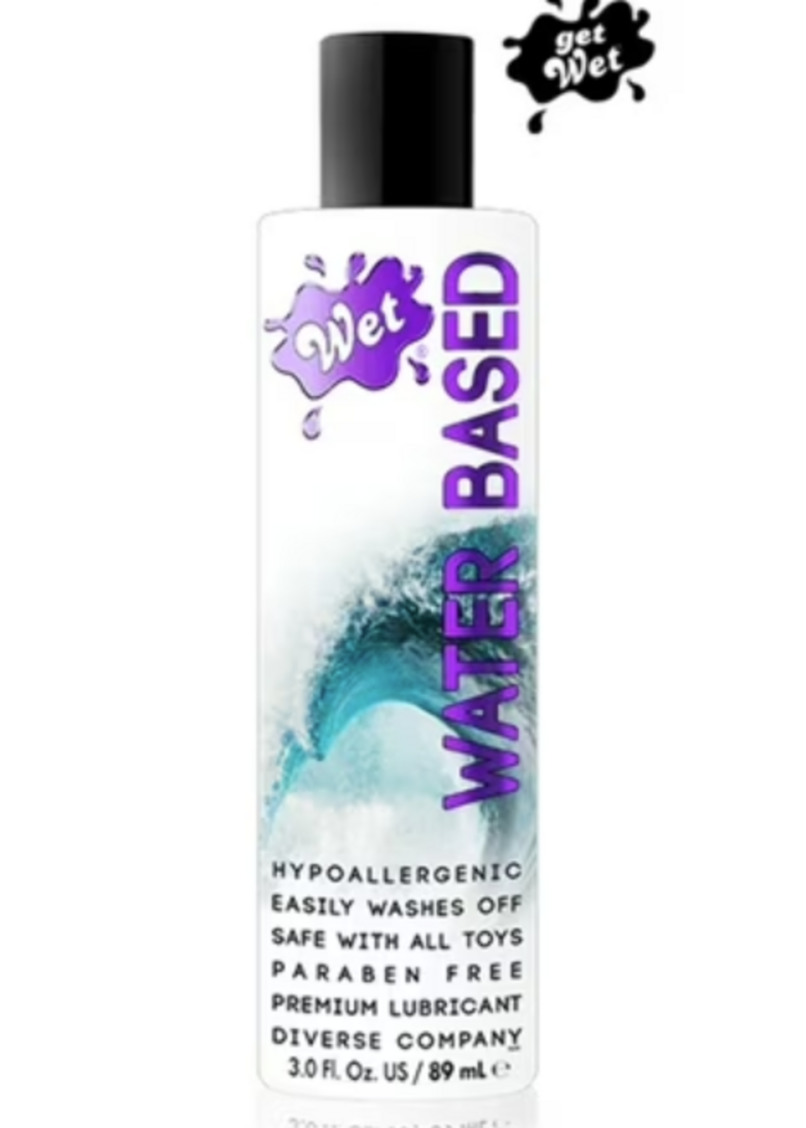 Wet Lubricants Wet Luxury Lubricant Pure Water Based 3.1 oz