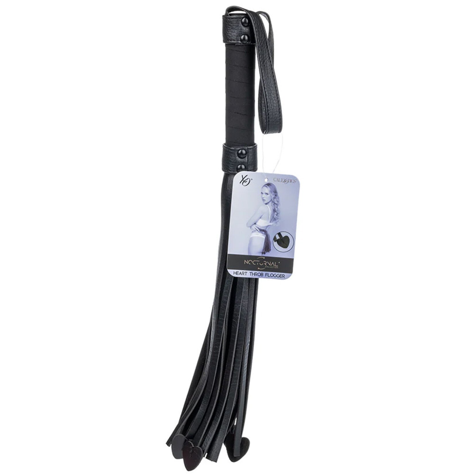 Calexotics Nocturnal Collection Heart Throb Flogger - Black