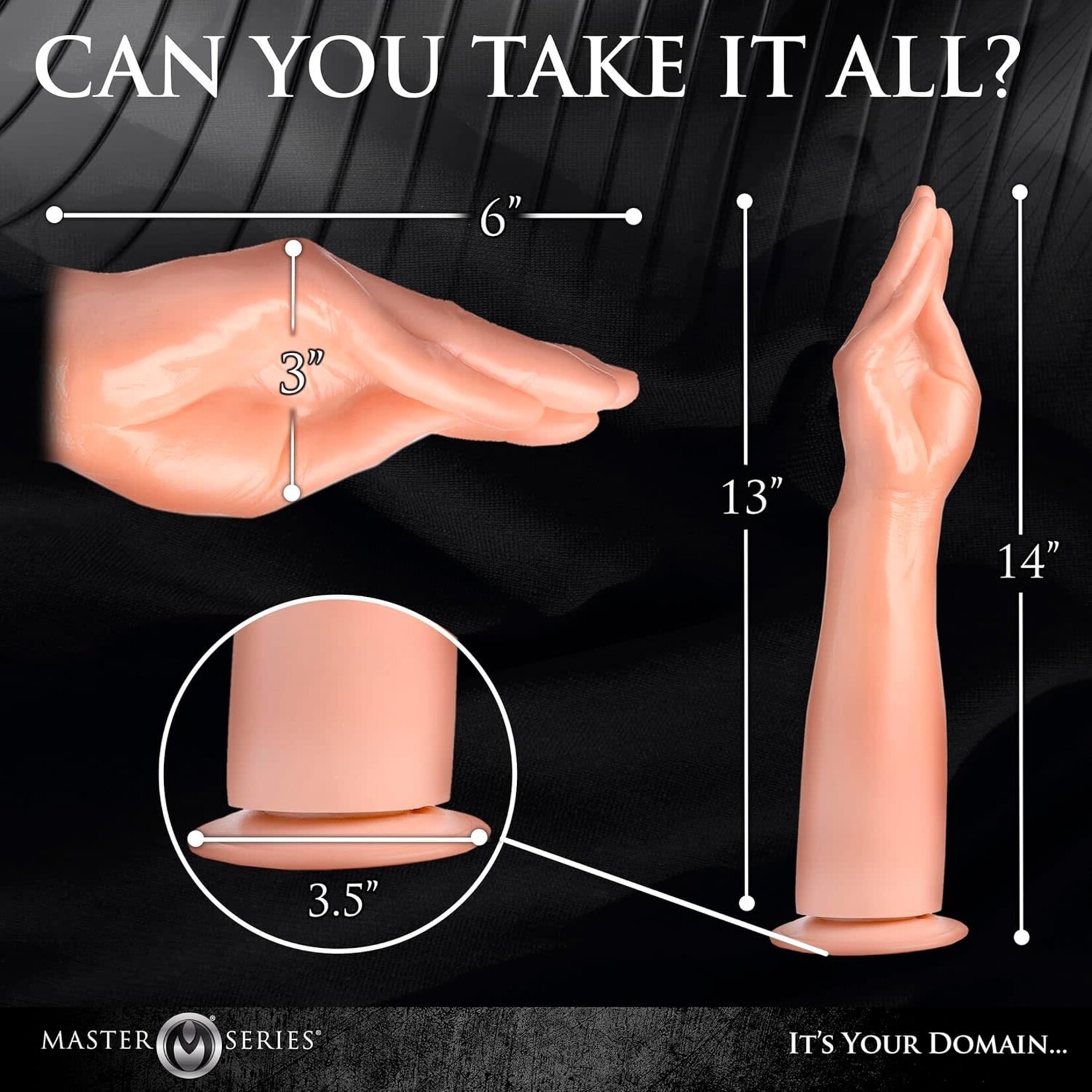 XR Brands Master Series The Fister Hand and Forearm Dildo