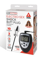 Lux Fetish Electro-Sex Shock Butt Plug With Remote Control