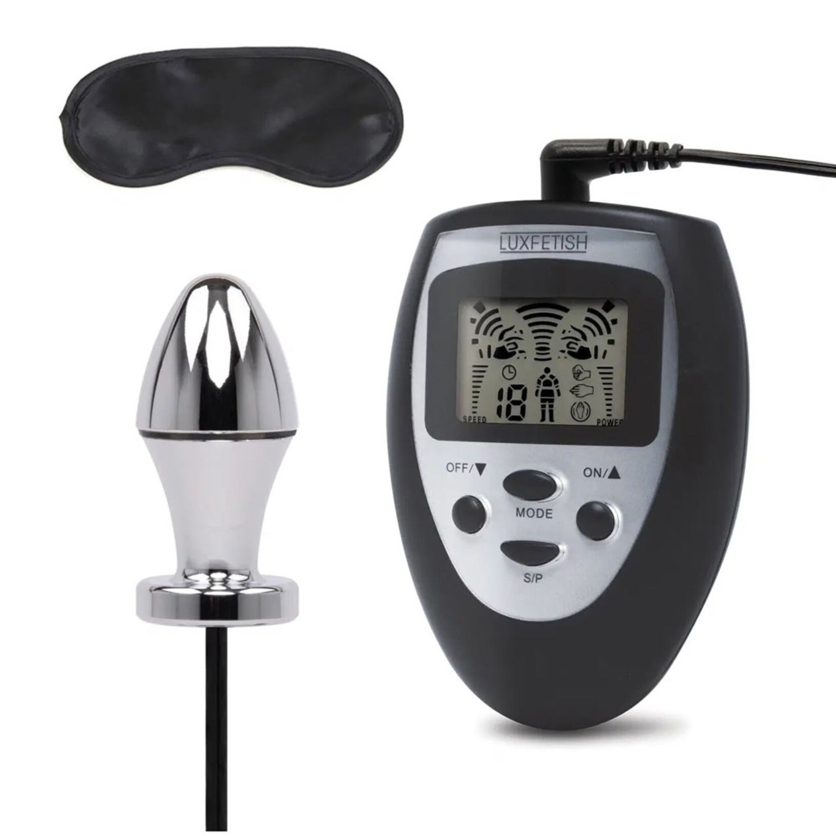 Lux Fetish Electro-Sex Shock Butt Plug With Remote Control