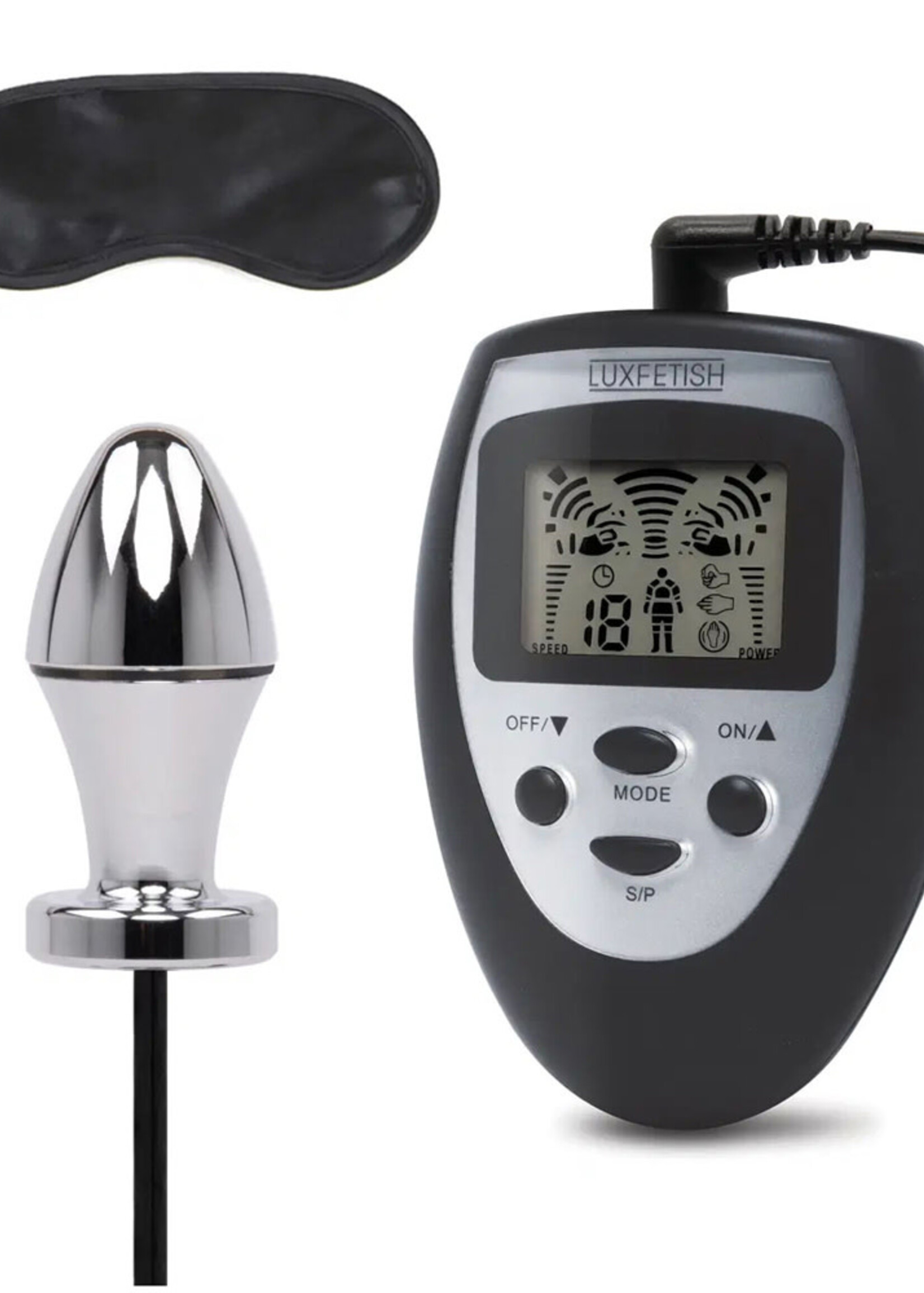 Lux Fetish Electro-Sex Shock Butt Plug With Remote Control