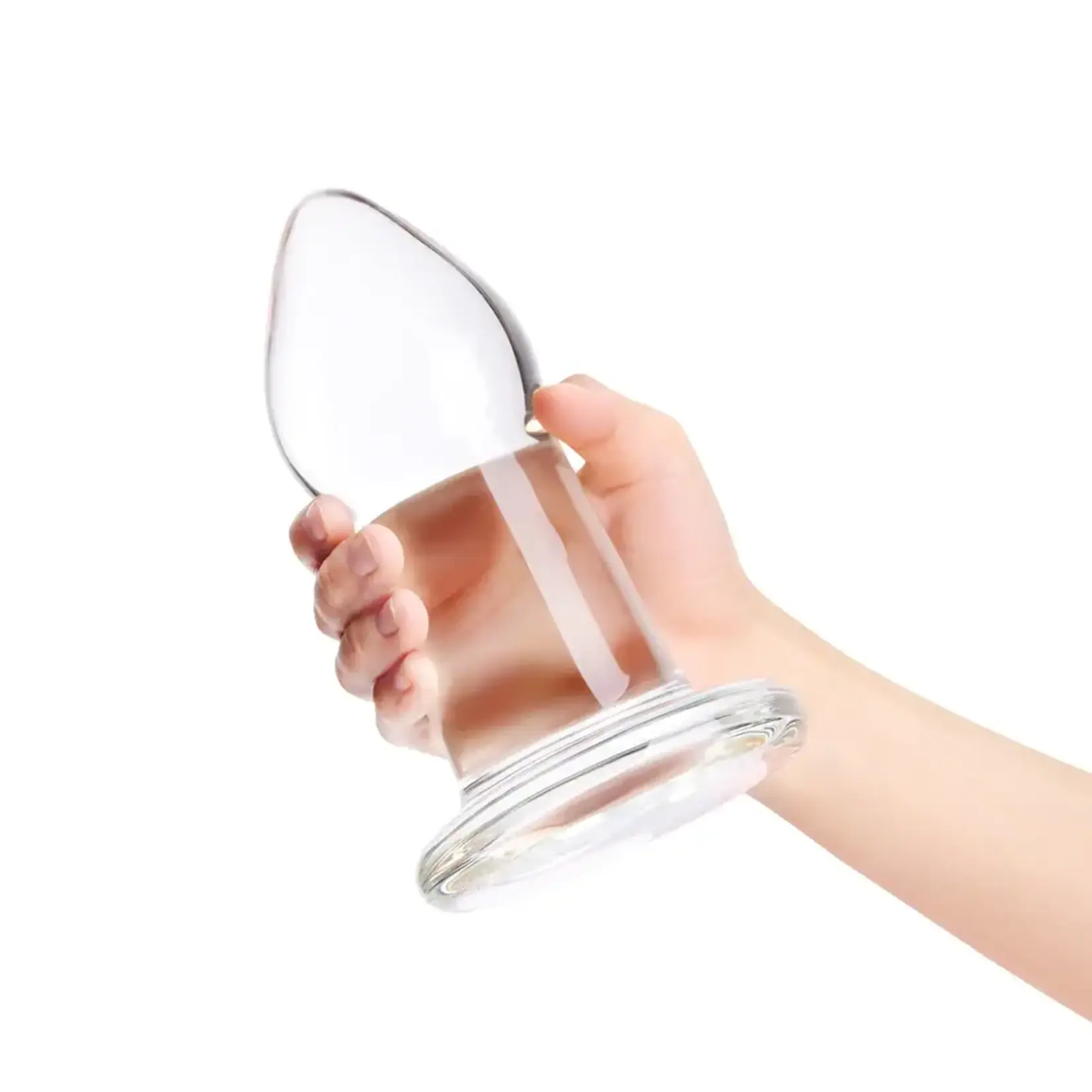 B-Vibe B-Vibe Advanced 7.5 Inch Glass Anal Dilator - Clear
