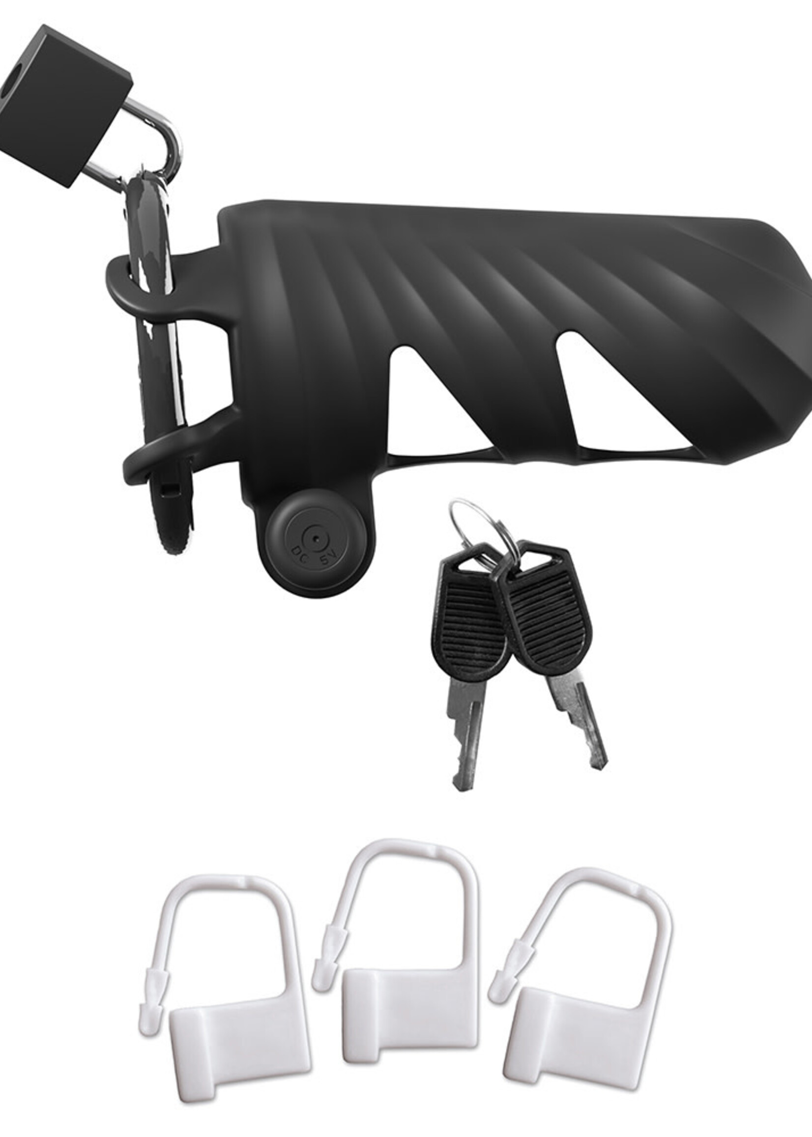 Pipedream Fantasy C-Ringz Vibrating Cock Blocker Black