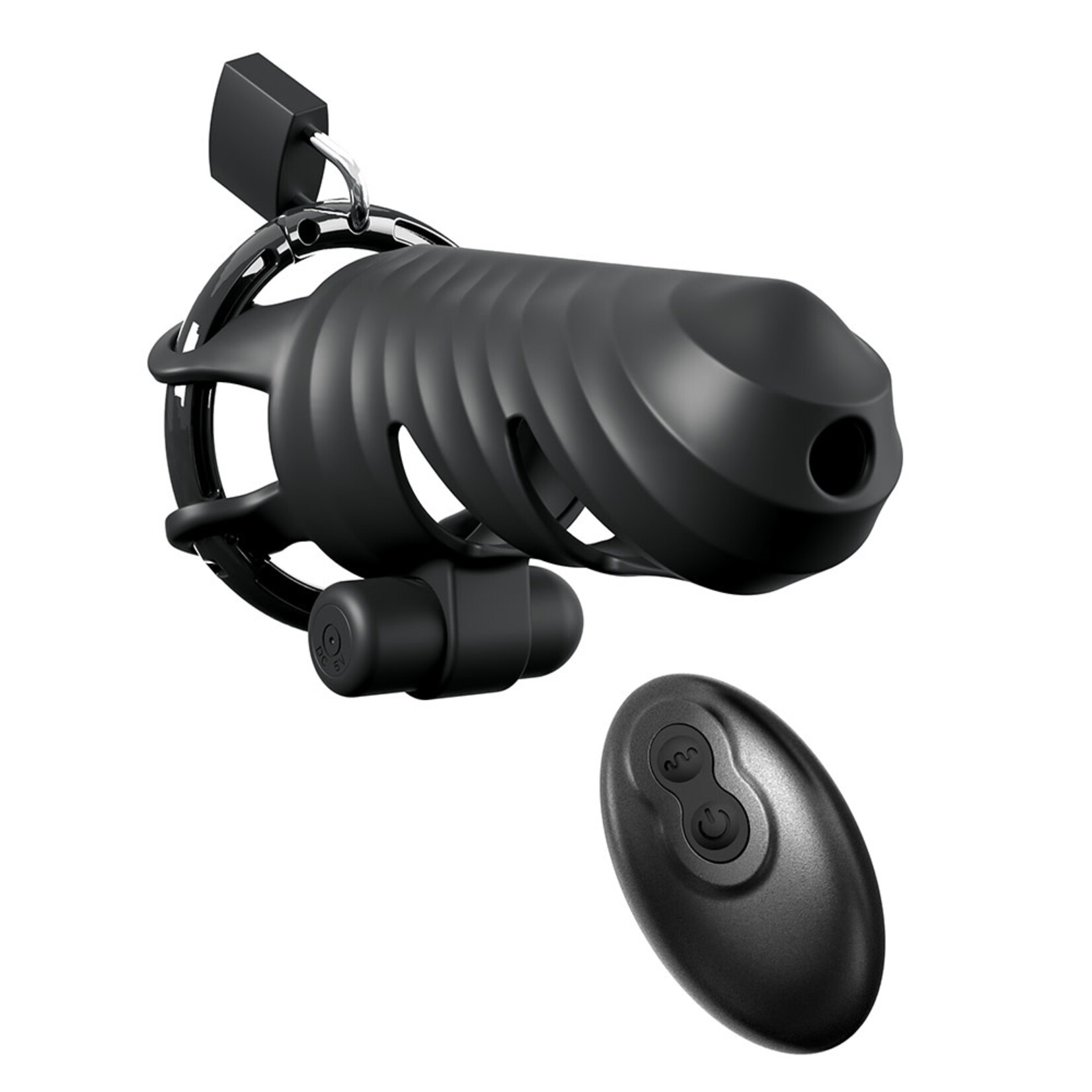 Pipedream Fantasy C-Ringz Vibrating Cock Blocker Black