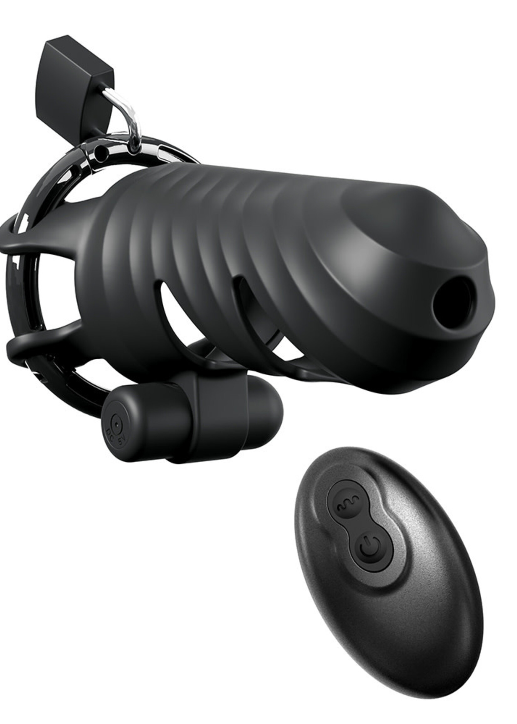 Pipedream Fantasy C-Ringz Vibrating Cock Blocker Black