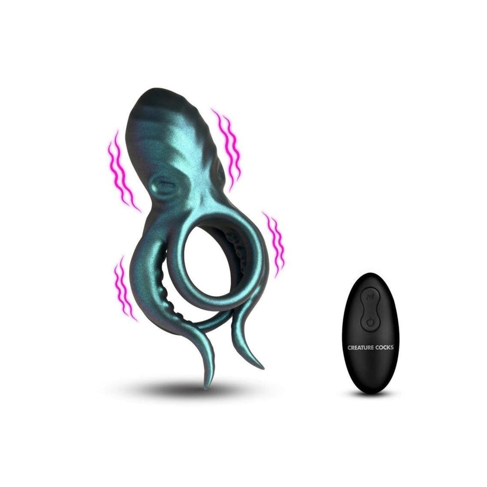 XR Brands Creature Cocks Octo Grip Vibrating Silicone Cock Ring