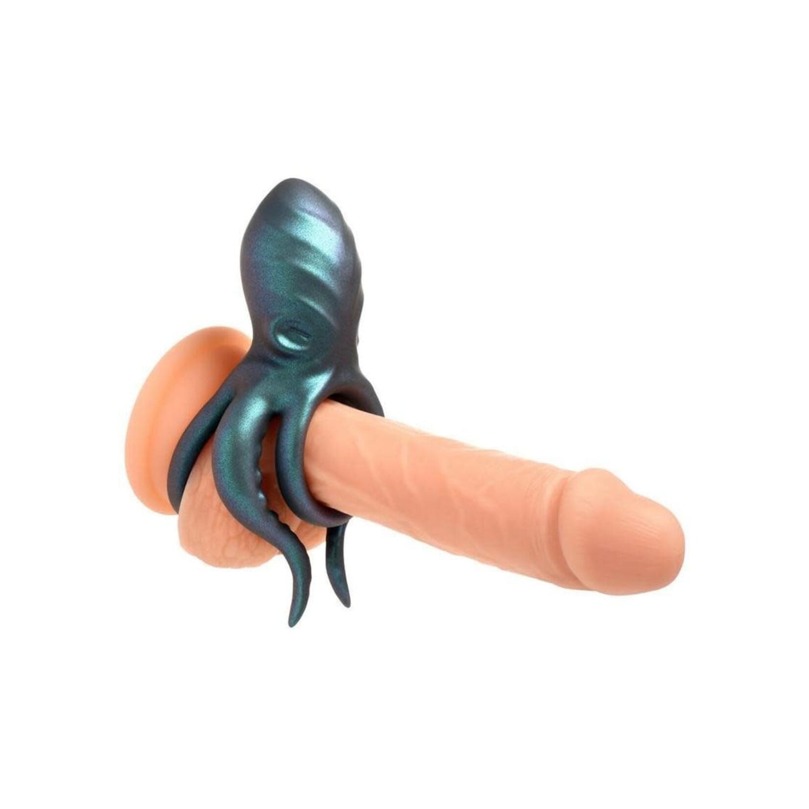 XR Brands Creature Cocks Octo Grip Vibrating Silicone Cock Ring