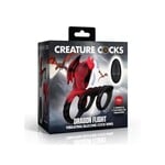 XR Brands Creature Cocks Dragon Flight Vibrating Silicone Cock Ring