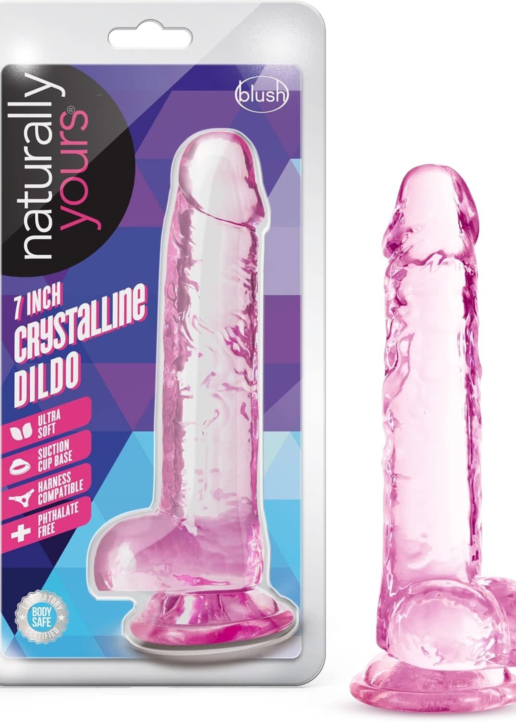 Blush Novelties Naturally Yours Crystalline Dildo 7in