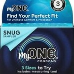 One Condoms My One Snug Sampler Condoms - Pack of 3