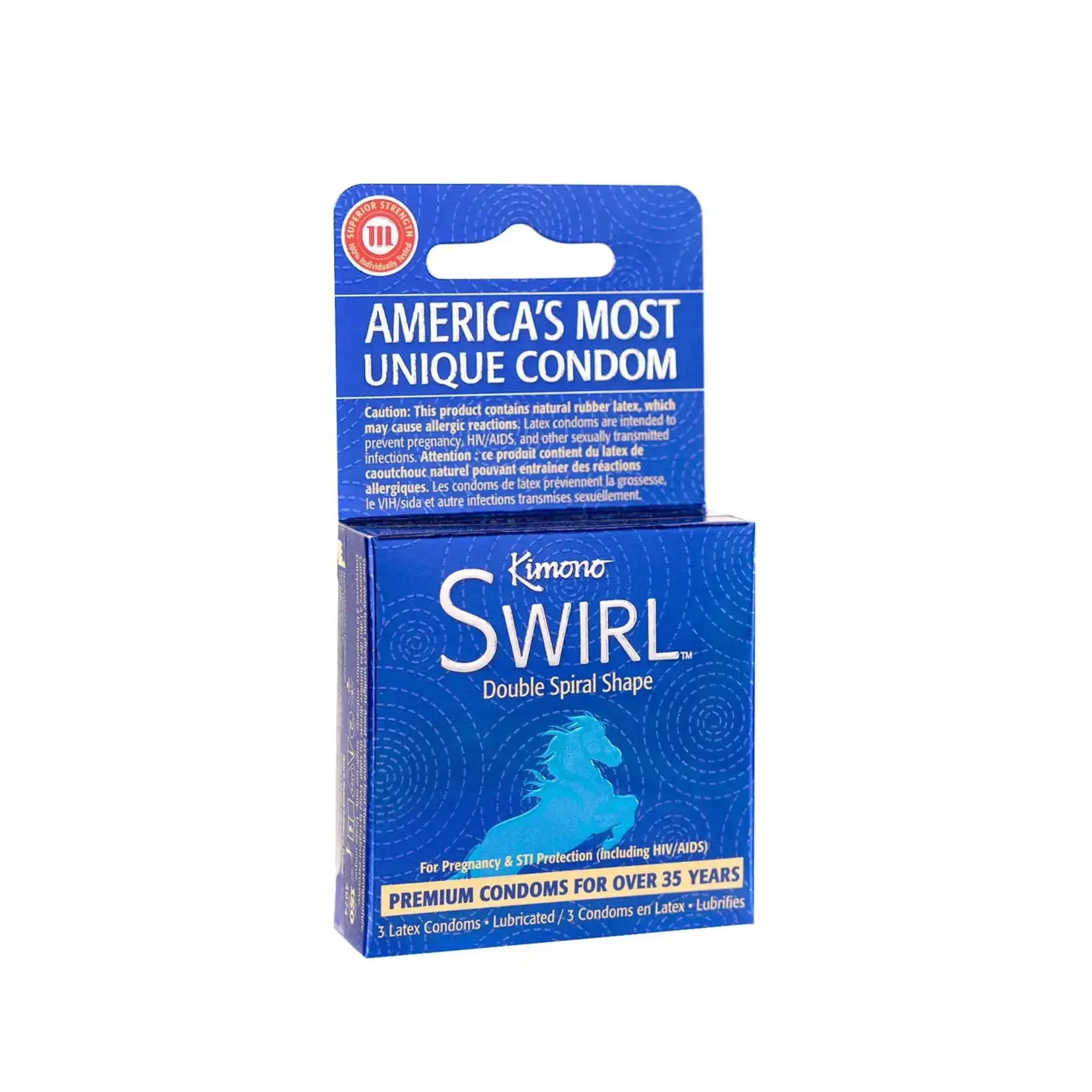 Kimono Condoms Kimono Swirl 3 Count Condoms