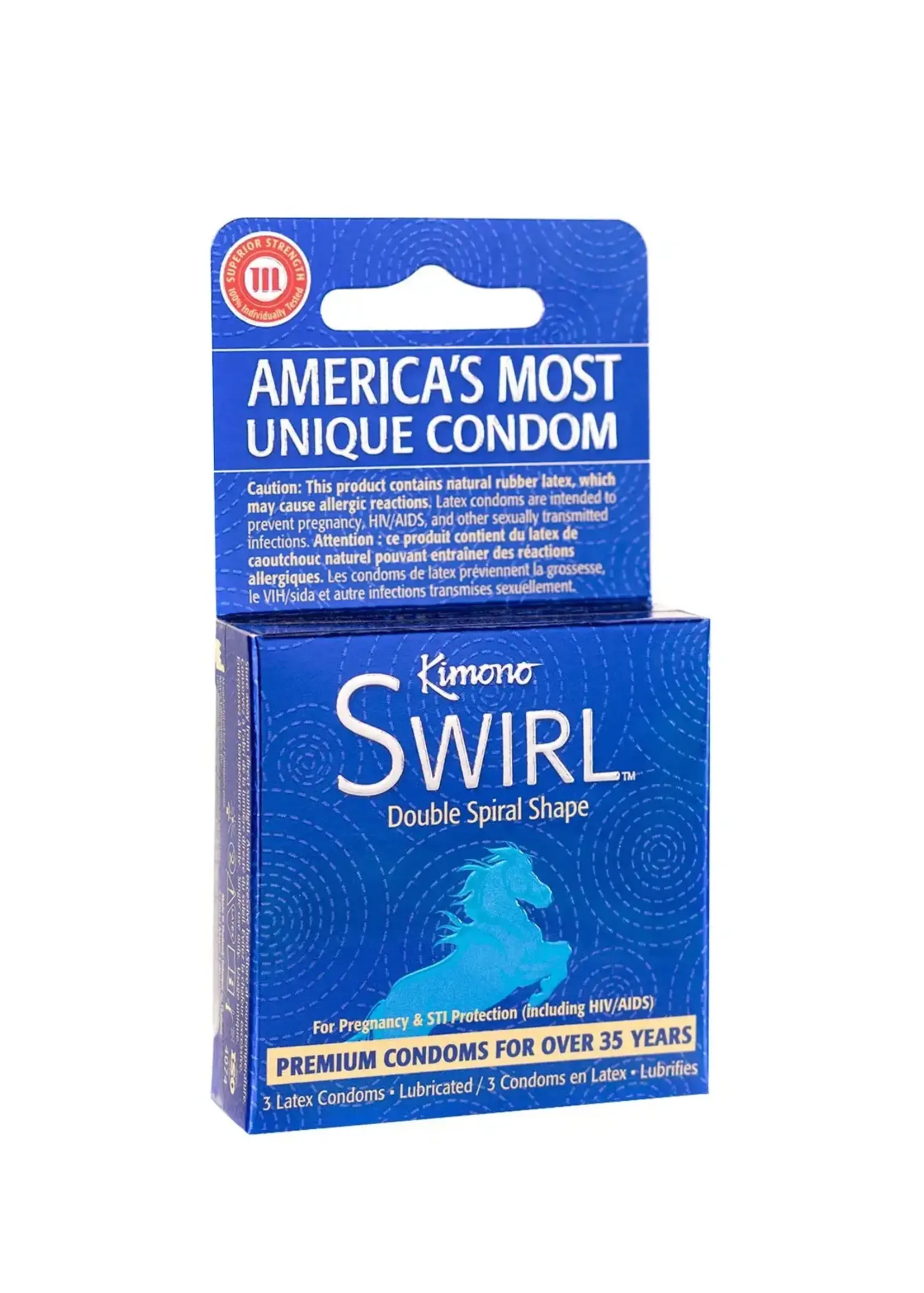 Kimono Condoms Kimono Swirl 3 Count Condoms