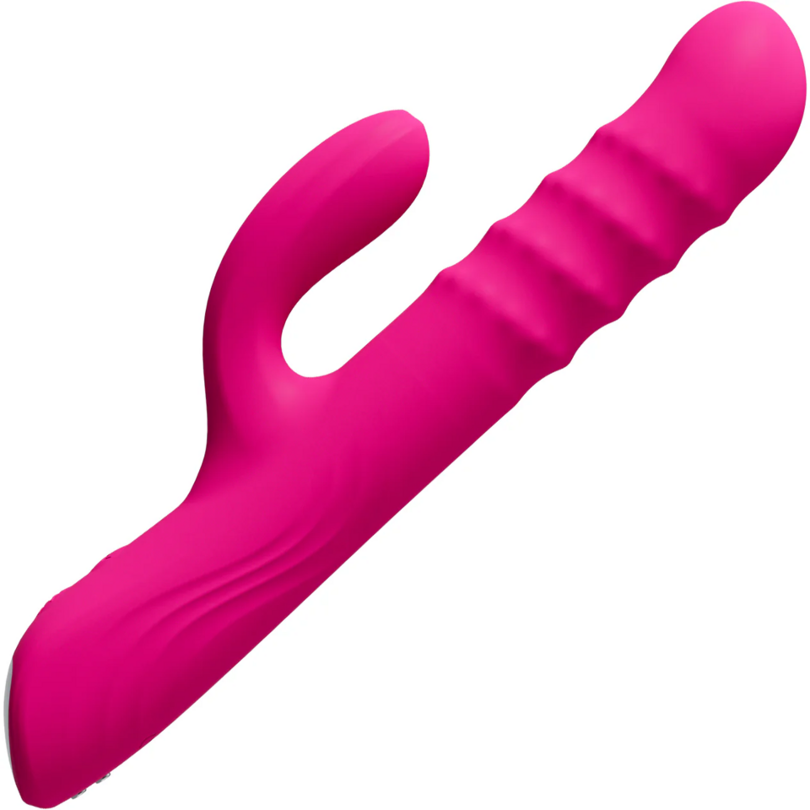 LOVENSE Velvo Rotating Vibrating 3-in-1 Rechargeable Bluetooth App Compatible Rabbit Vibrator - Pink