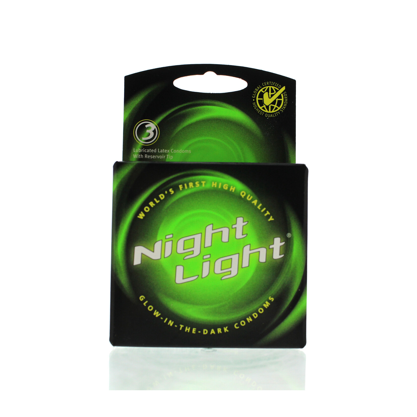 Global Protection Corp. Night Light Glow In The Dark Condoms Lubricated 3 Pack