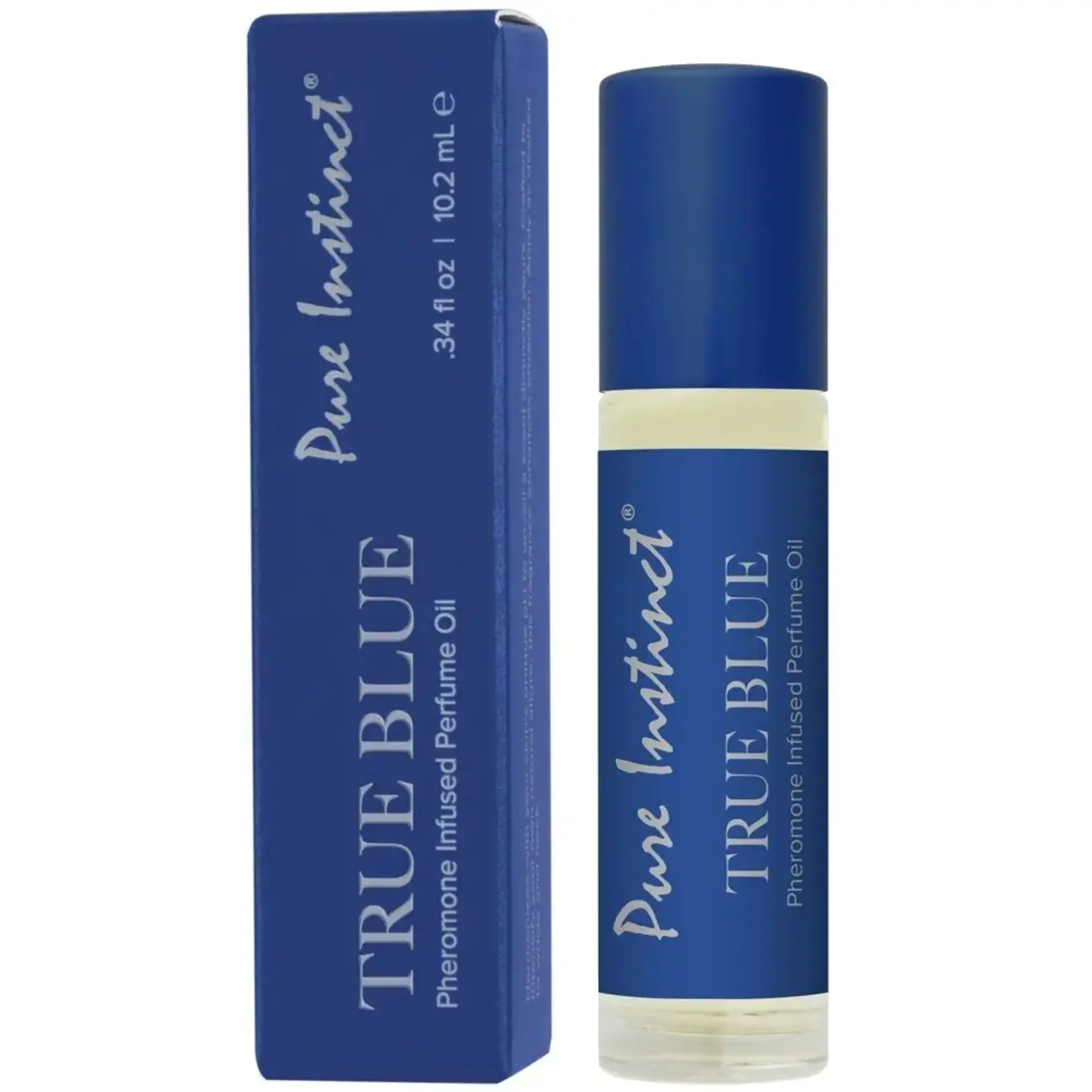 Classic Brands Pure Instinct Pheromone Infused Perfume Oil True Blue Roll On 0.34 oz.