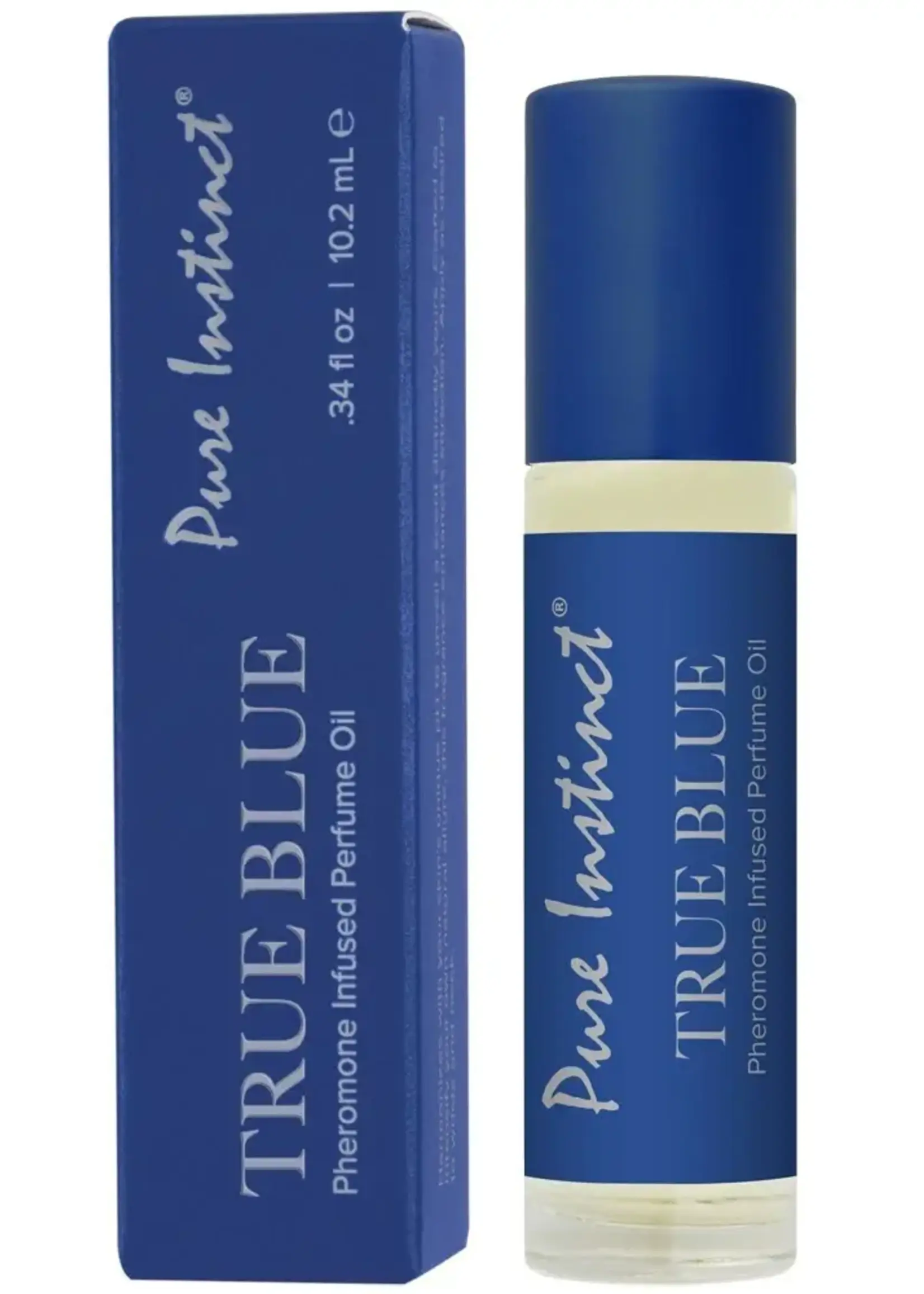 Classic Brands Pure Instinct Pheromone Infused Perfume Oil True Blue Roll On 0.34 oz.
