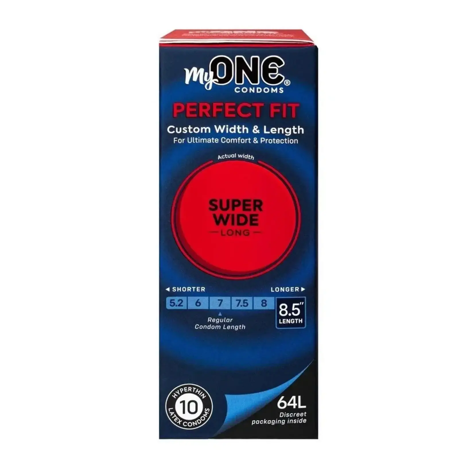 One Condoms My ONE Super Wide And Long Condoms (10 Pack)