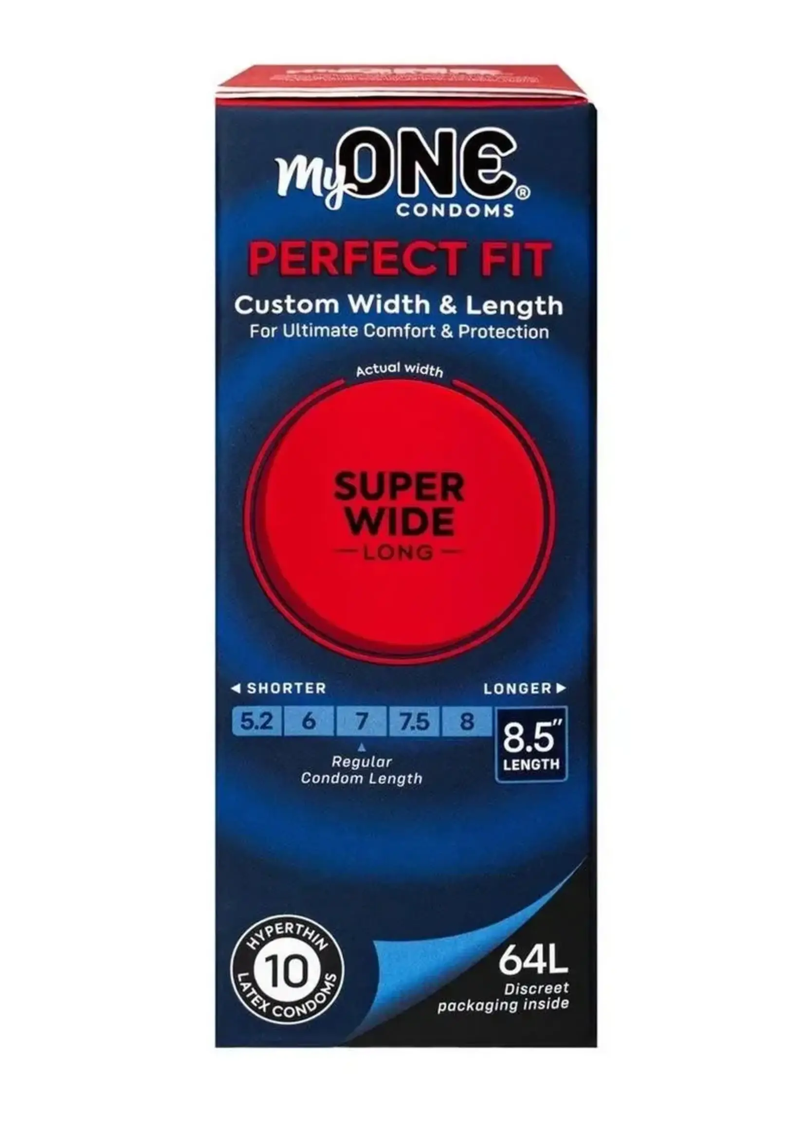 One Condoms My ONE Super Wide And Long Condoms (10 Pack)