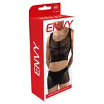 Envy Envy Menswear Fishnet Armor Set (2 Piece) - OS - Black