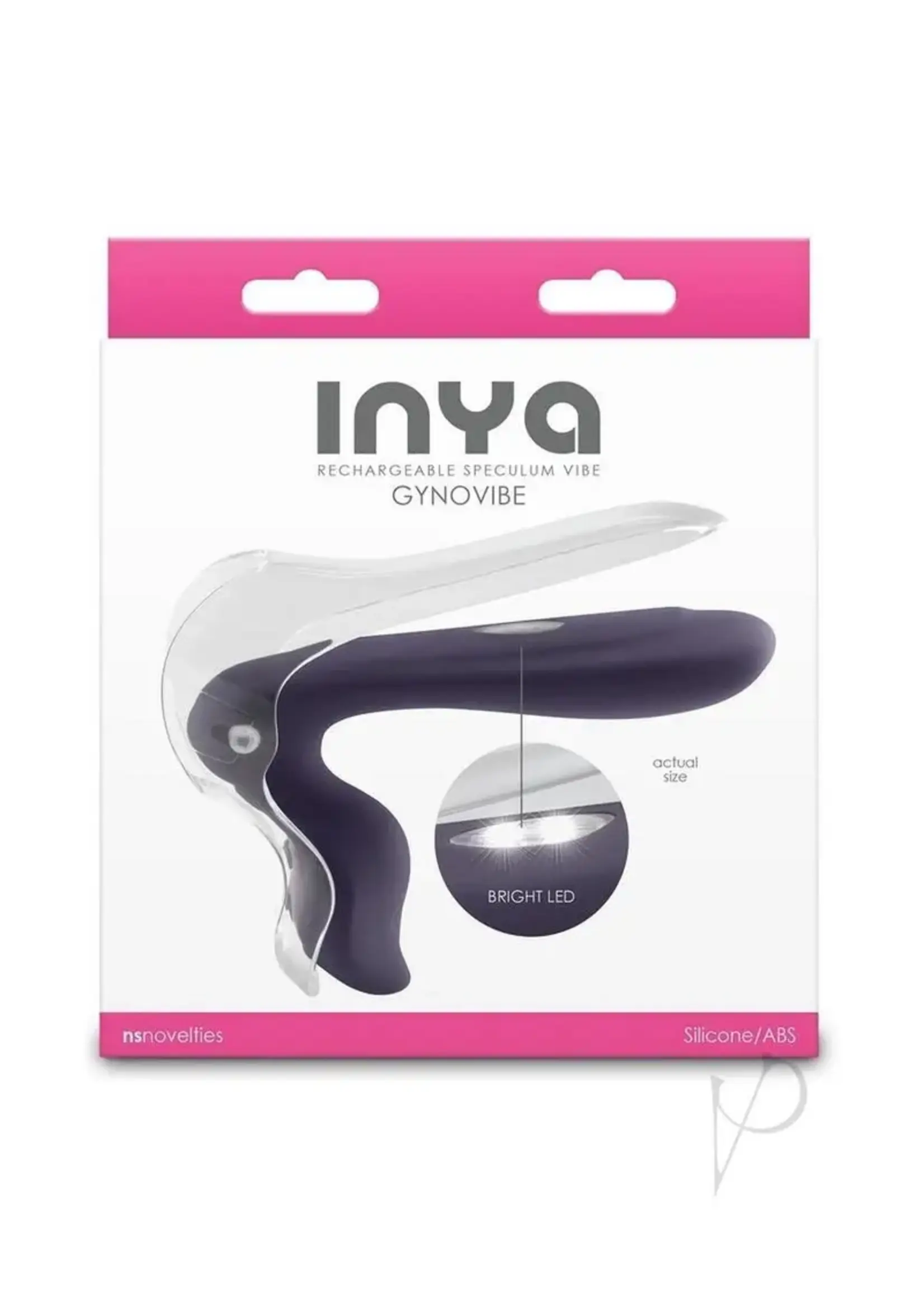 nsnovelties Inya Gynovibe Rechargeable Silicone Speculum Vibrator - Purple