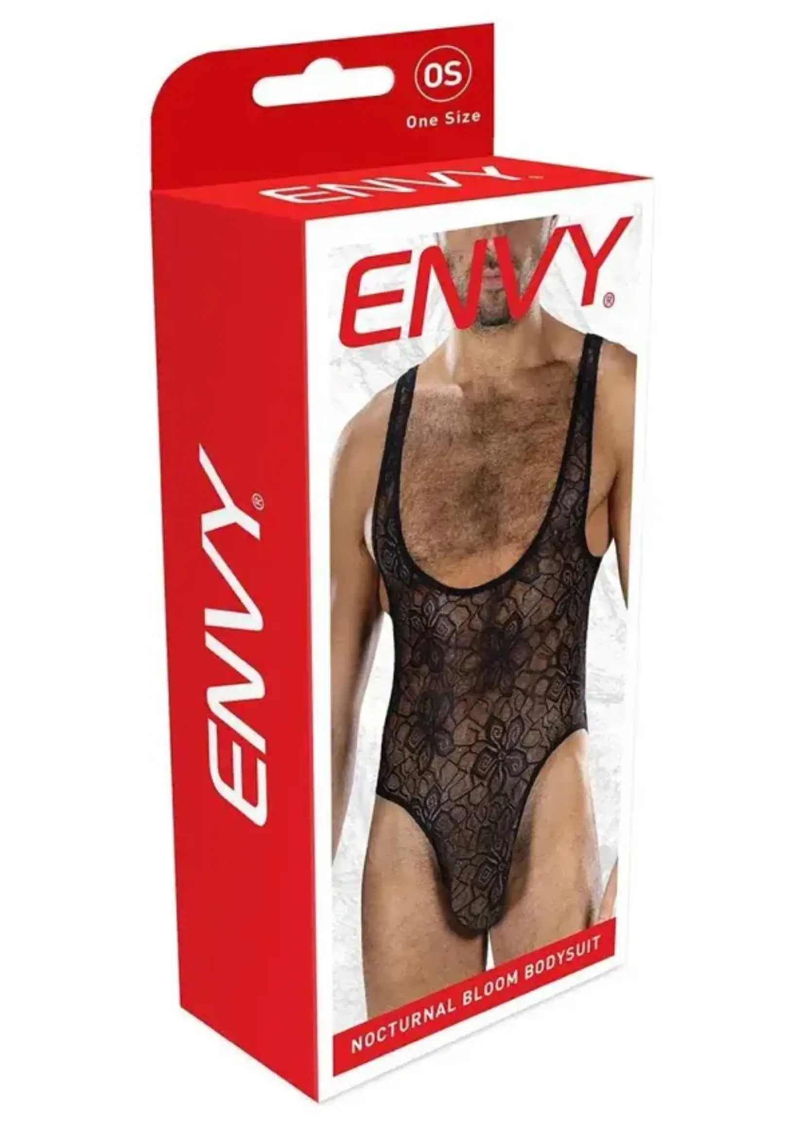 Envy Envy Menswear Nocturnal Bloom Bodysuit - OS - Black