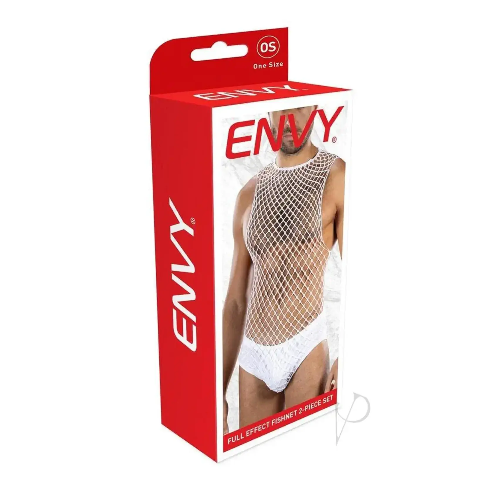 Envy Envy Menswear Full Effect Fishnet (2 Piece) - OS - White