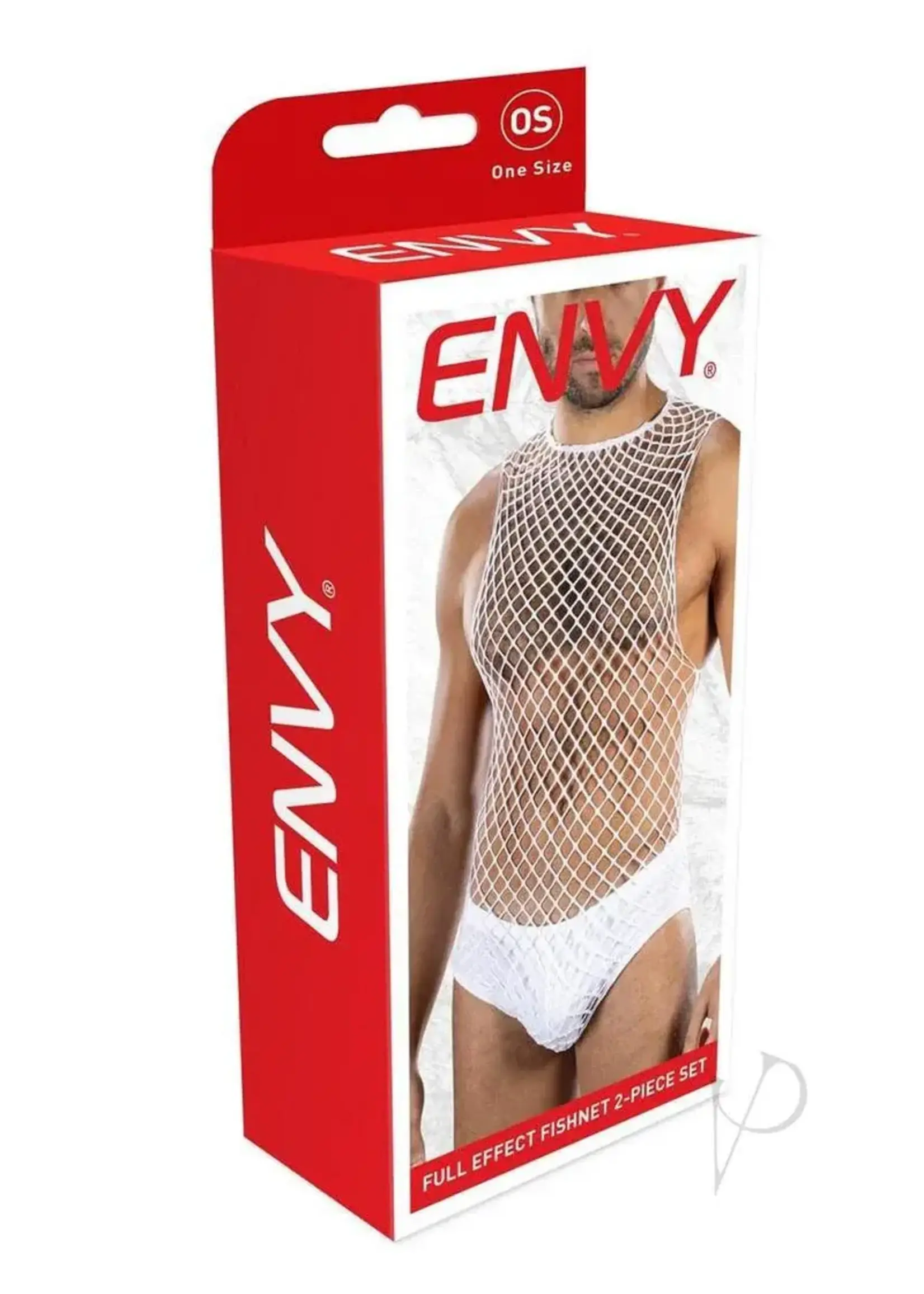 Envy Envy Menswear Full Effect Fishnet (2 Piece) - OS - White