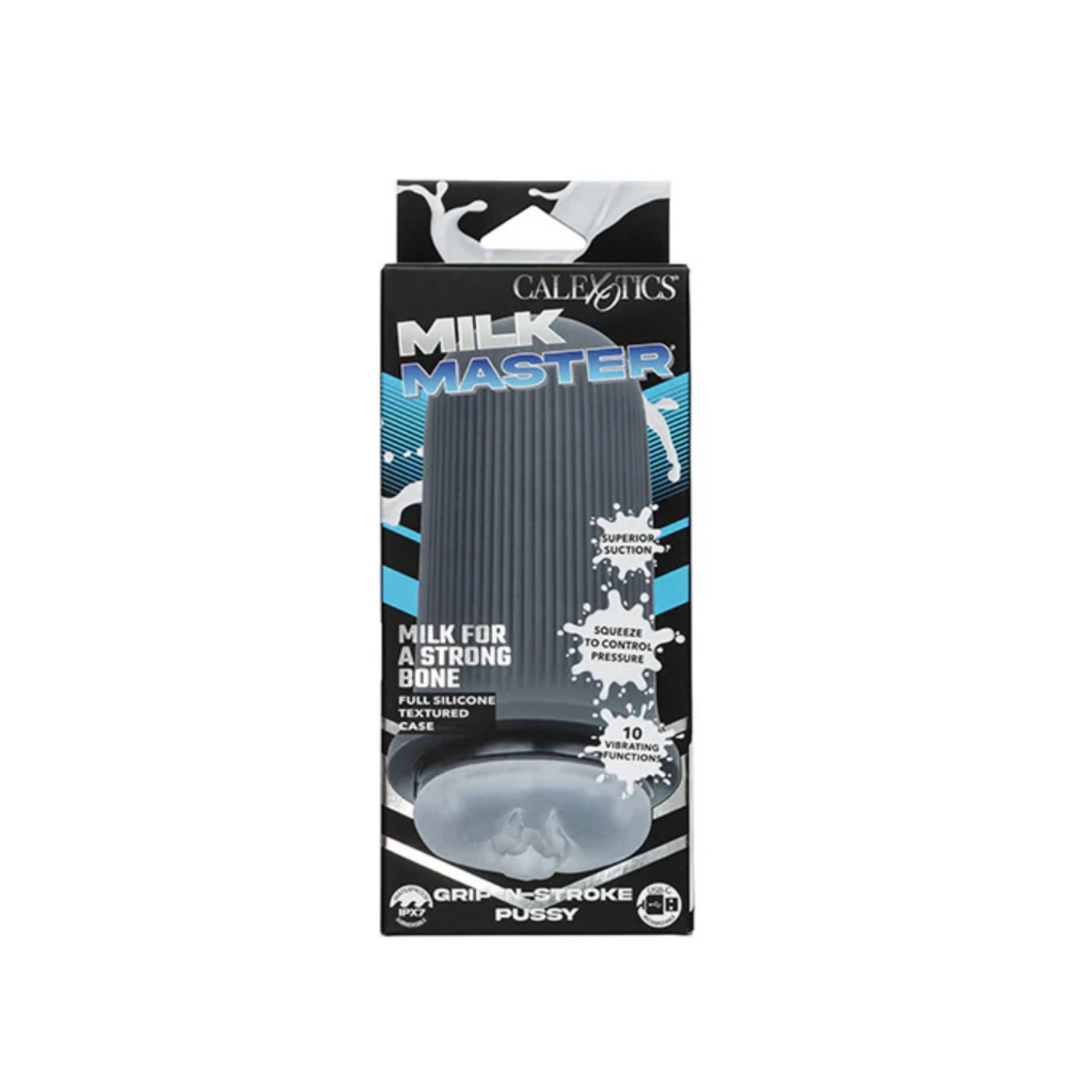 Calexotics Milk Master Grip-N-Stroke Pussy - Grey