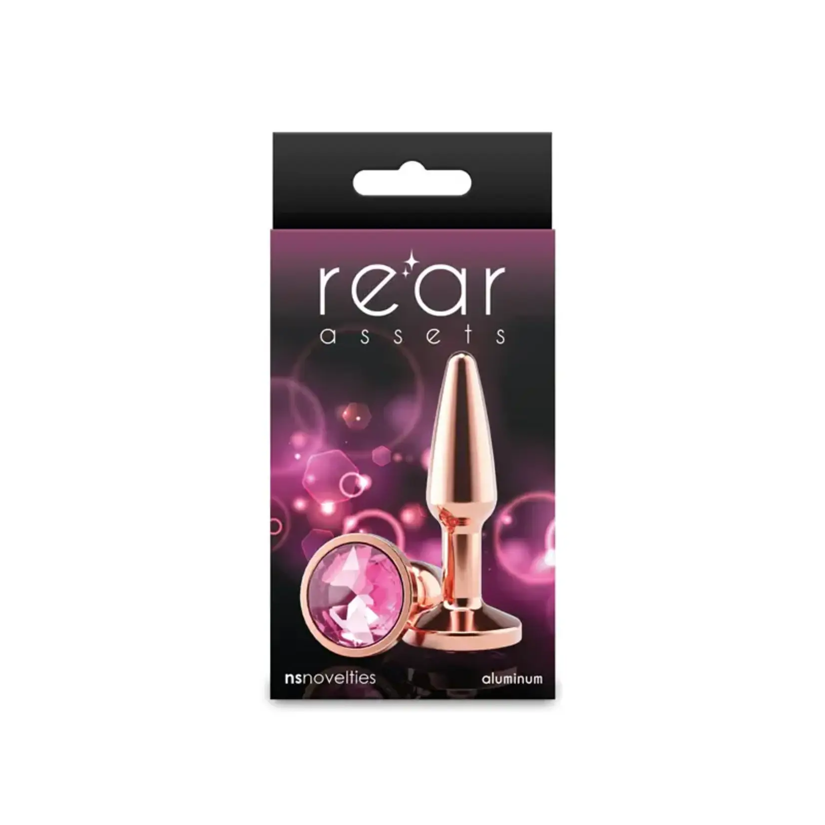 nsnovelties Rear Assets Chrome Tapered Anal Plug