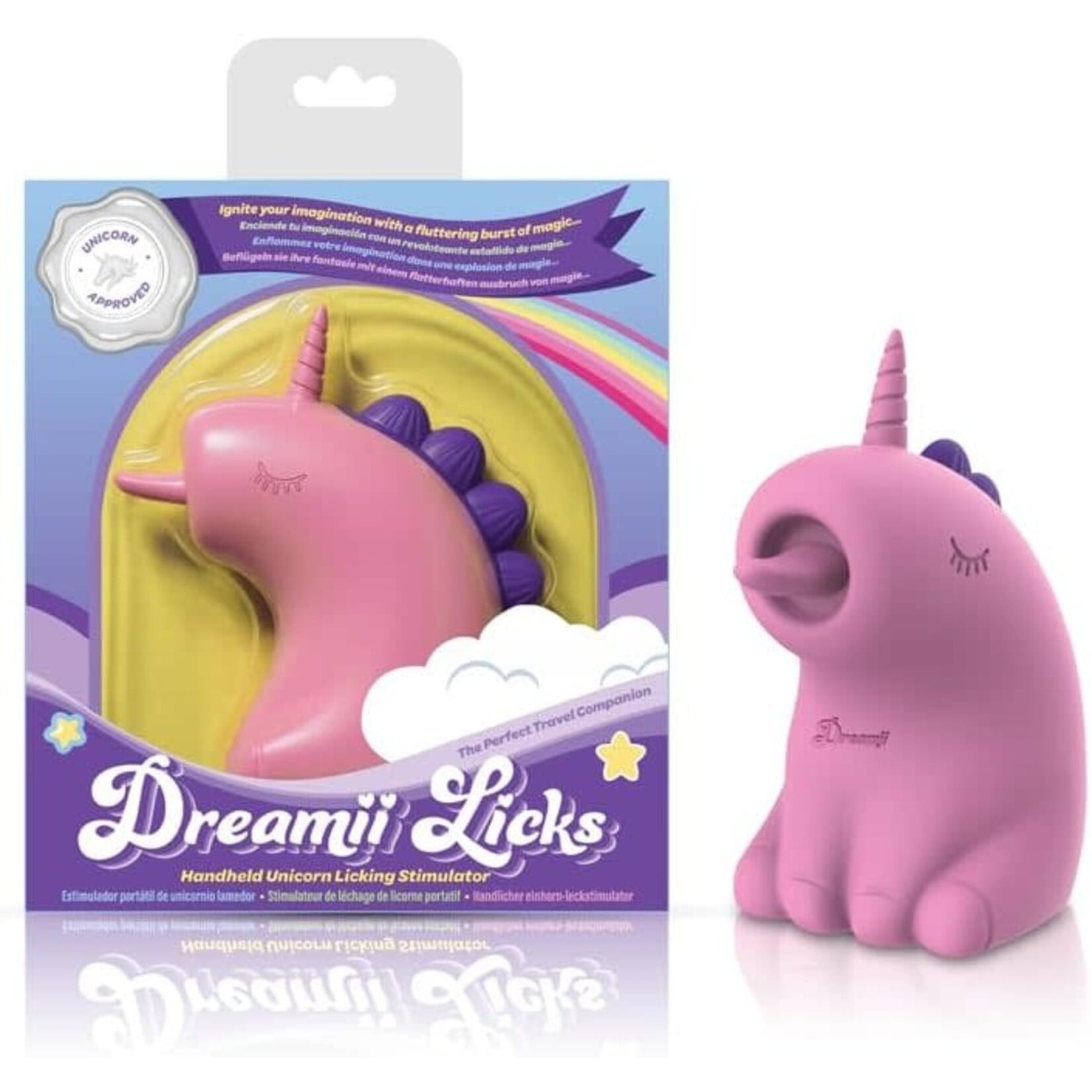 Viben Dreamii Licks Licking Unicorn Stimulator - Mystical Pink