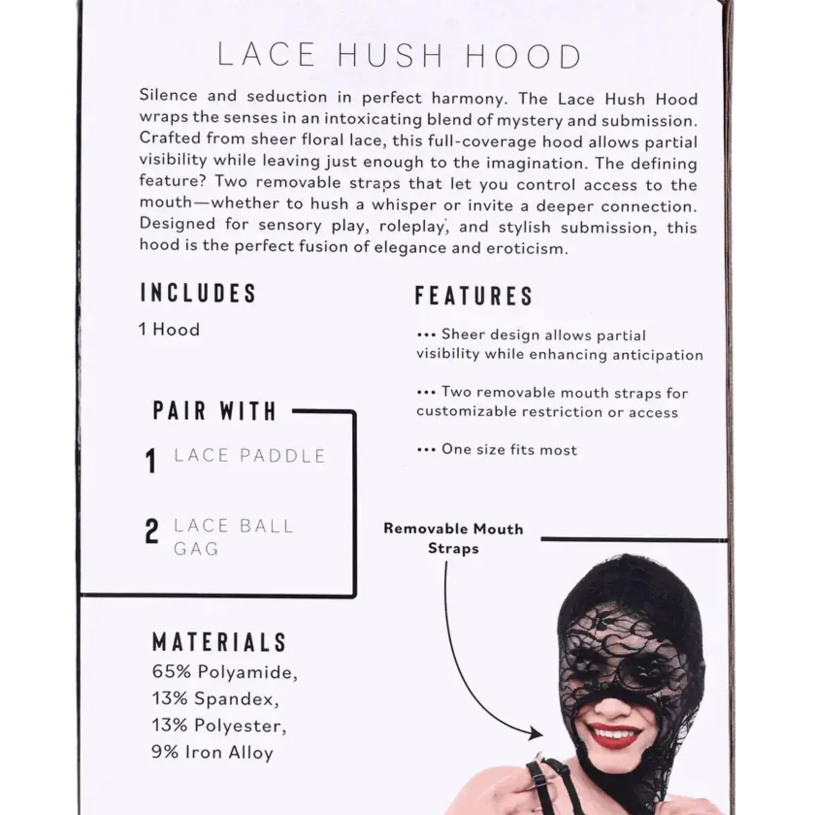 Sportsheets S&M Lace Hush Hood