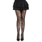 Leg Avenue Leg Avenue Fleurine Eyelet Lace Tights - O/S - Black