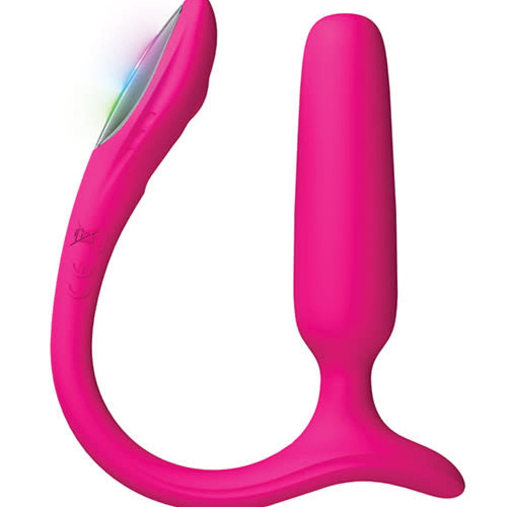 LOVENSE Lovense Lush Rechargeable App Compatible Silicone Vibrating Light Up Anal Plug - Pink