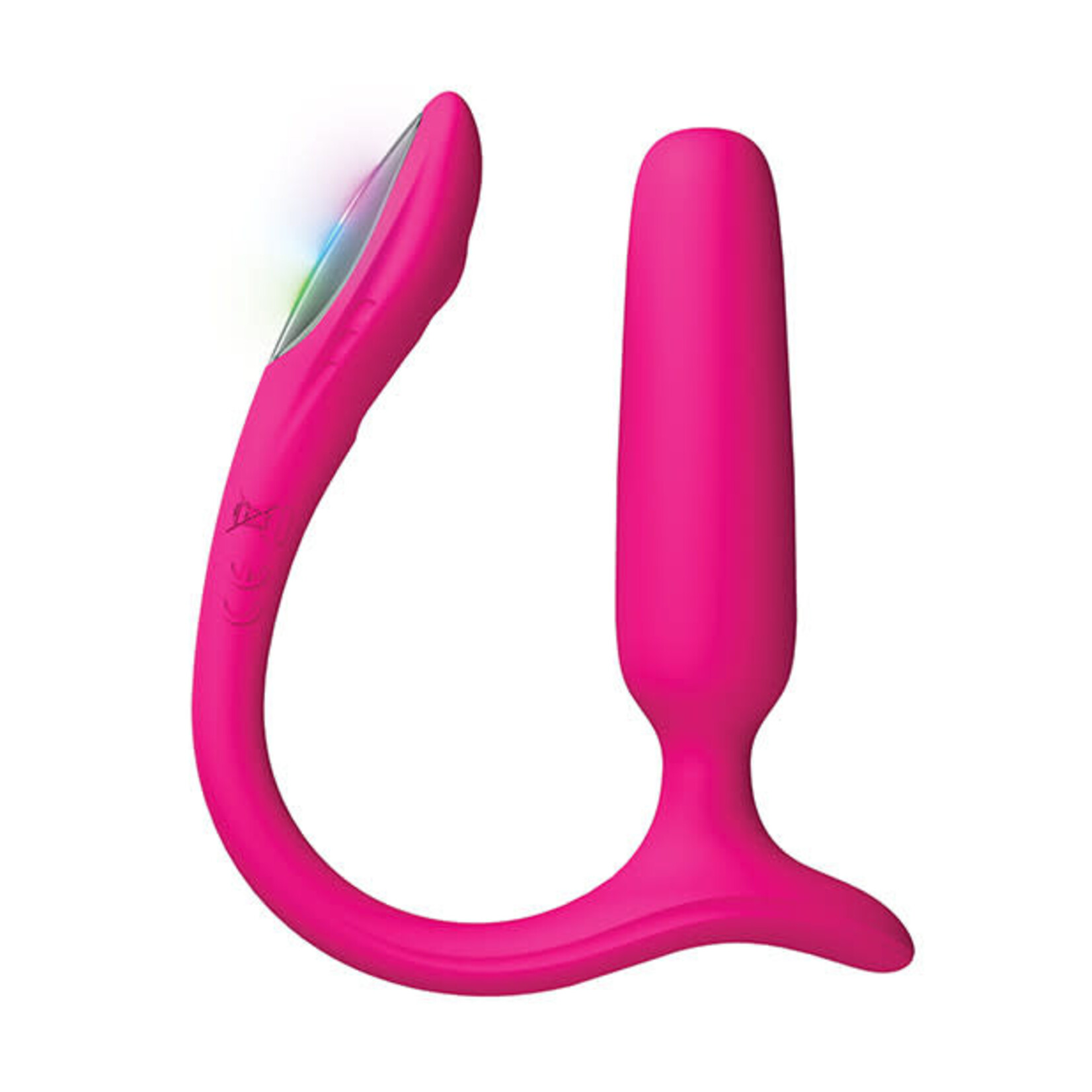 LOVENSE Lovense Lush Rechargeable App Compatible Silicone Vibrating Light Up Anal Plug - Pink
