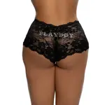 Roma Costumes Playboy Sweet Cheeks Bunny Panty - OS - Black