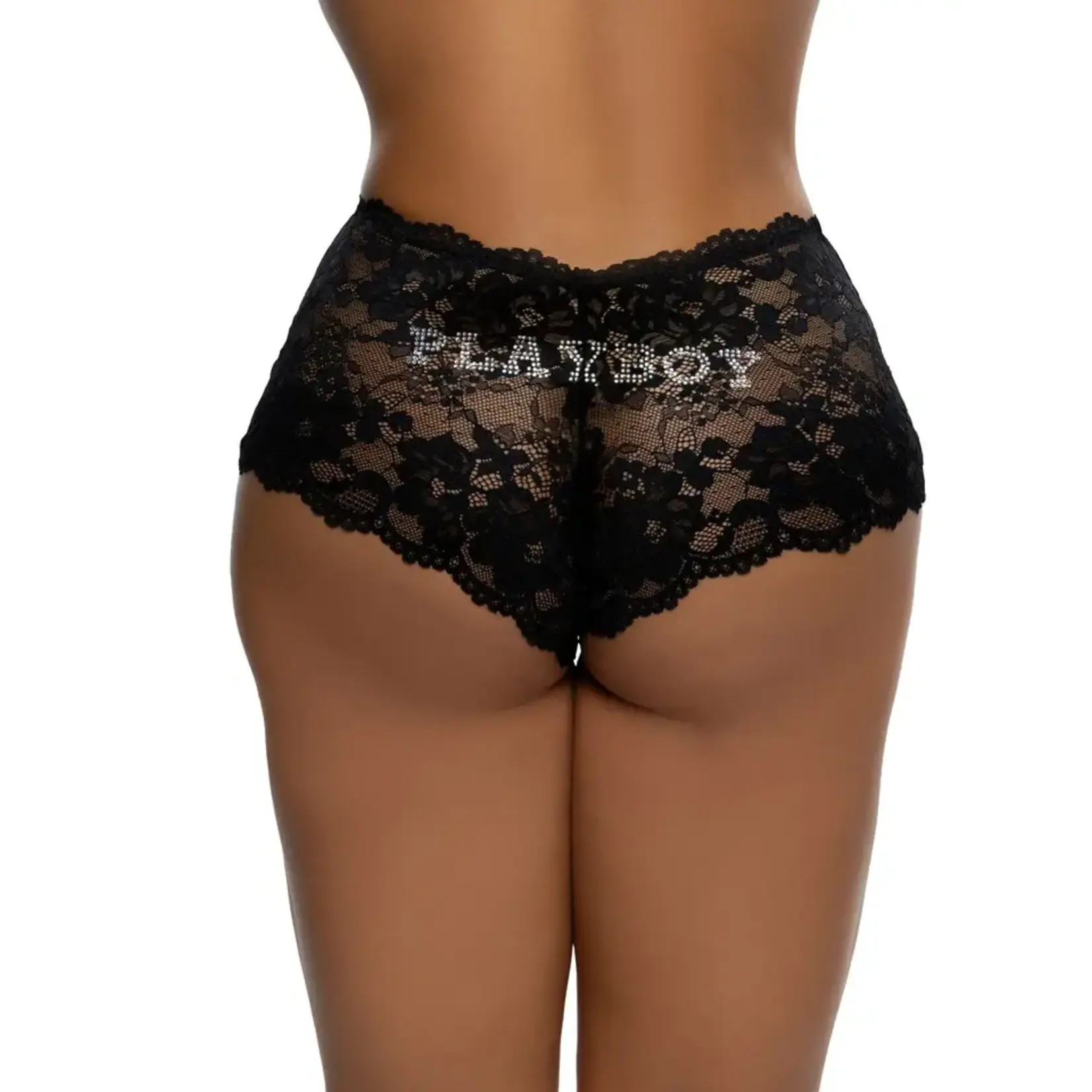 Roma Costumes Playboy Sweet Cheeks Bunny Panty - OS - Black