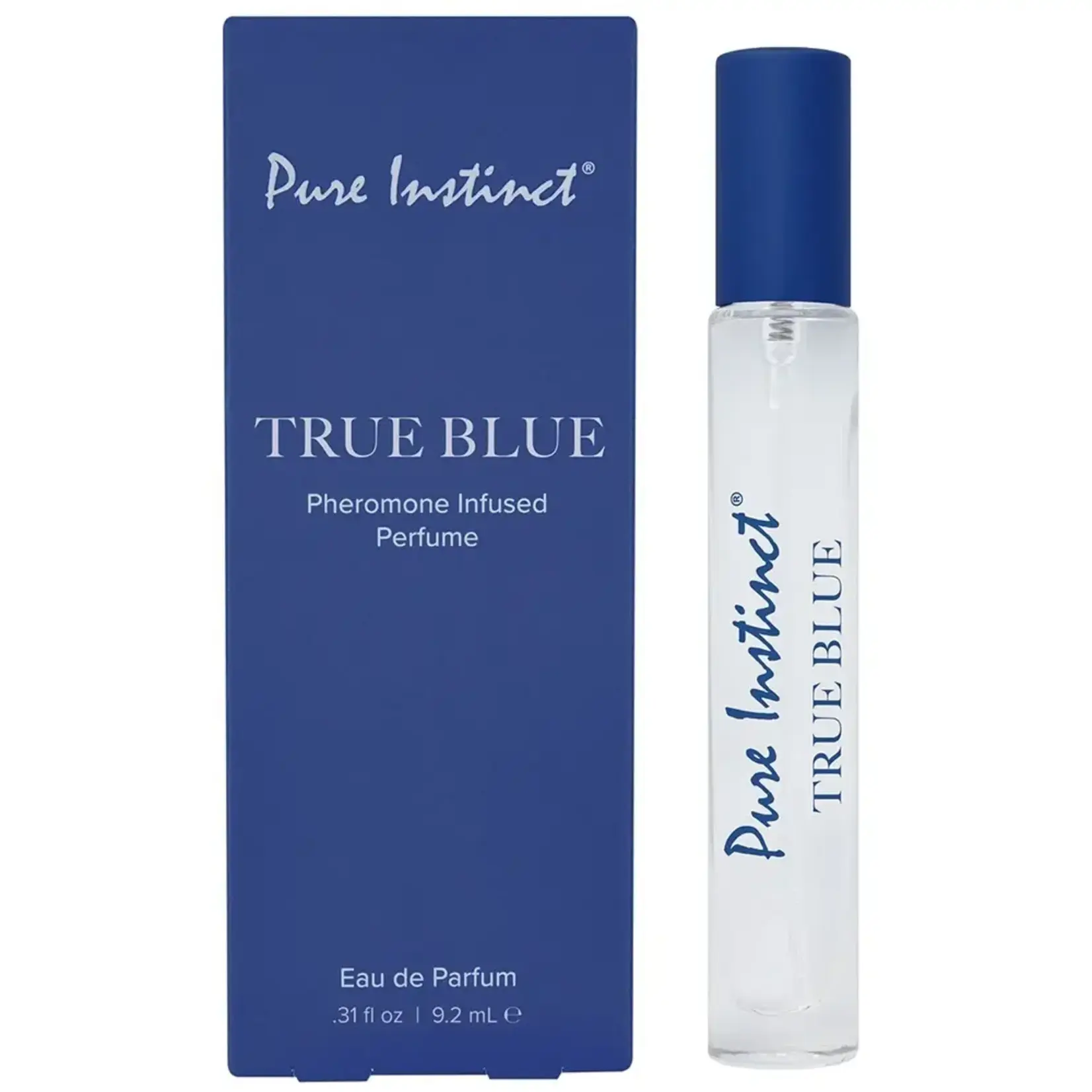 Classic Brands Pure Instinct Pheromone Infused Perfume Oil Eau De Parfum True Blue .31 oz.