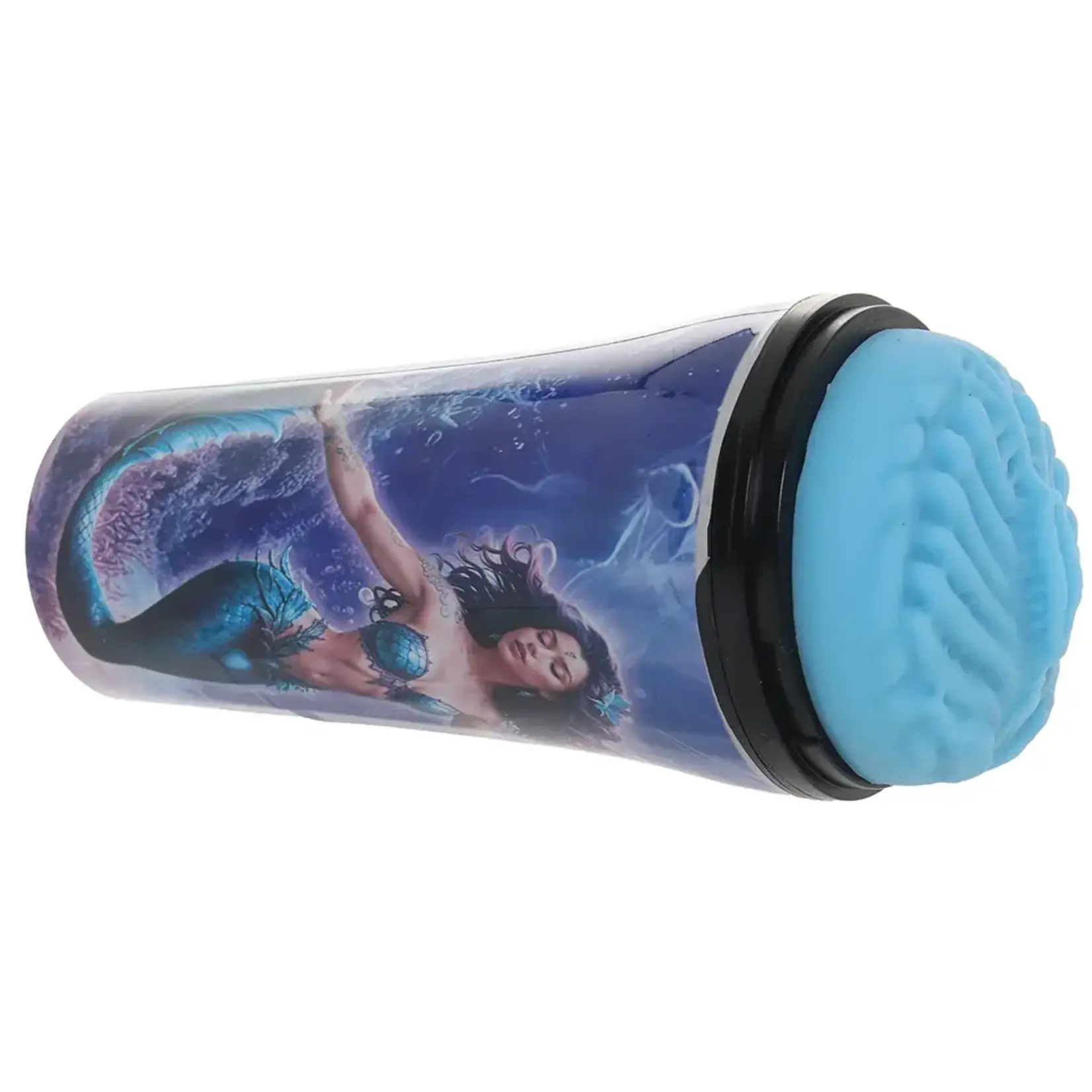 XR Brands Creature Cocks Creature Cocks Maven Mermaid Stroker - Blue/Black