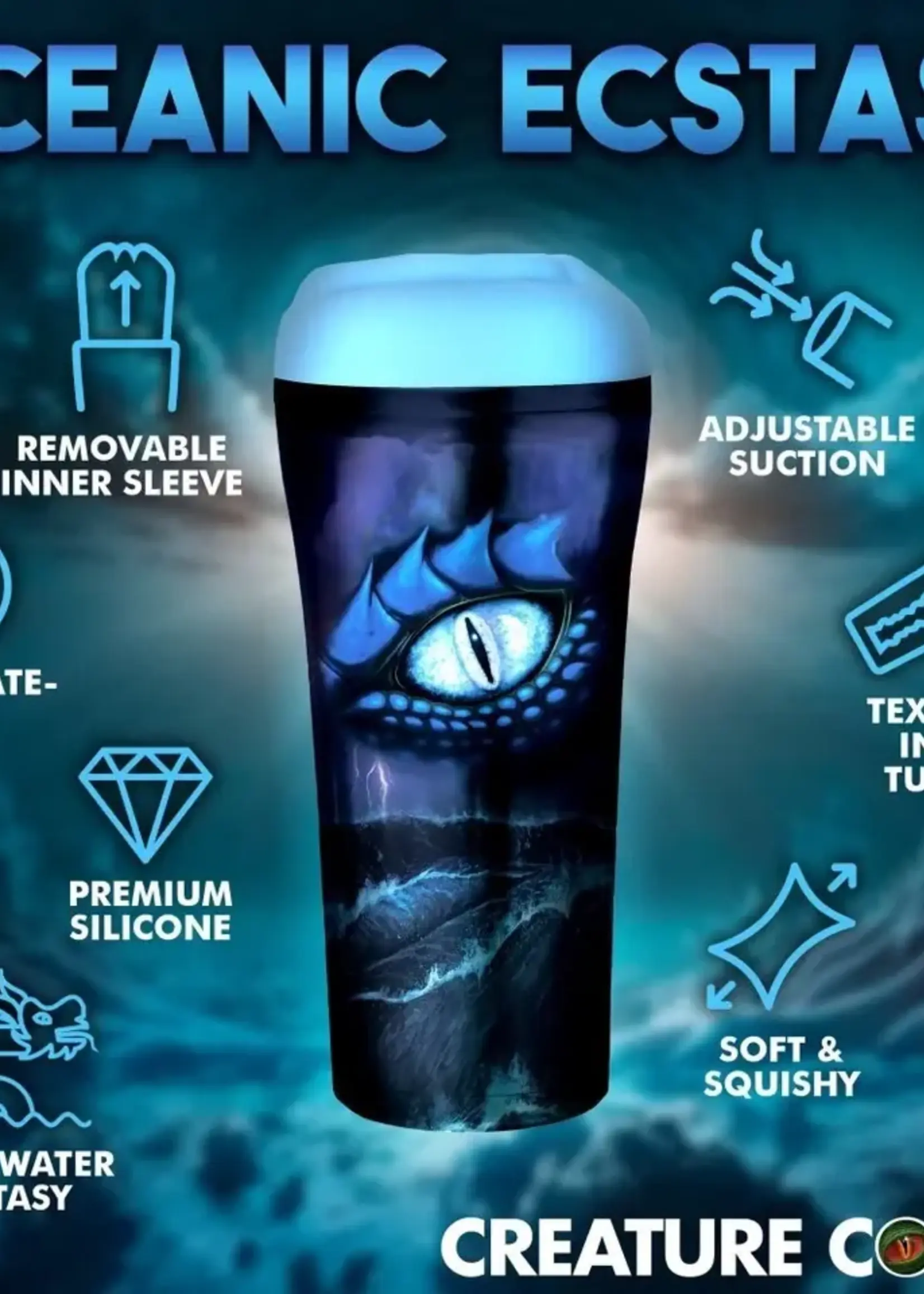 XR Brands Creature Cocks Pussidon Sea Monster Stroker