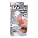 XR Brands Loadz Loadz Dual Density Squirting Dildo 7in - Vanilla