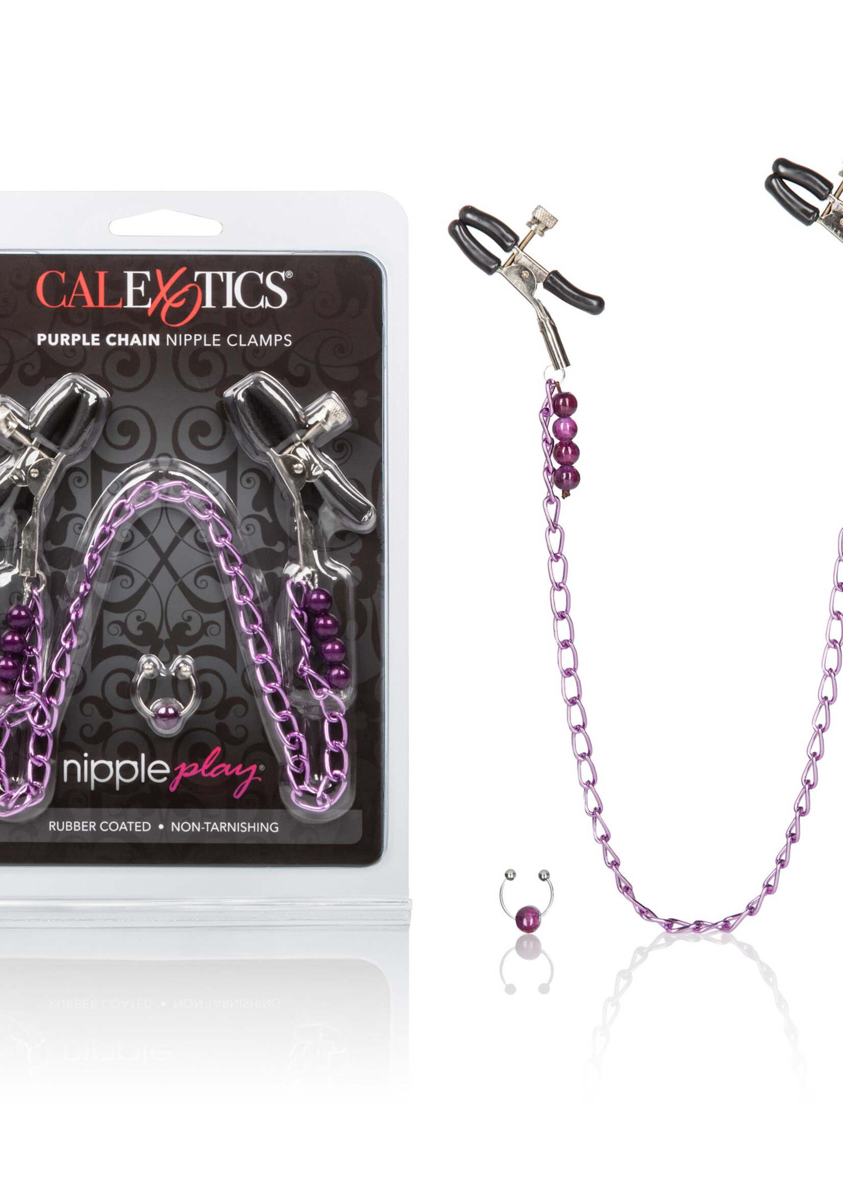 Calexotics Purple Chain Nipple Clamps